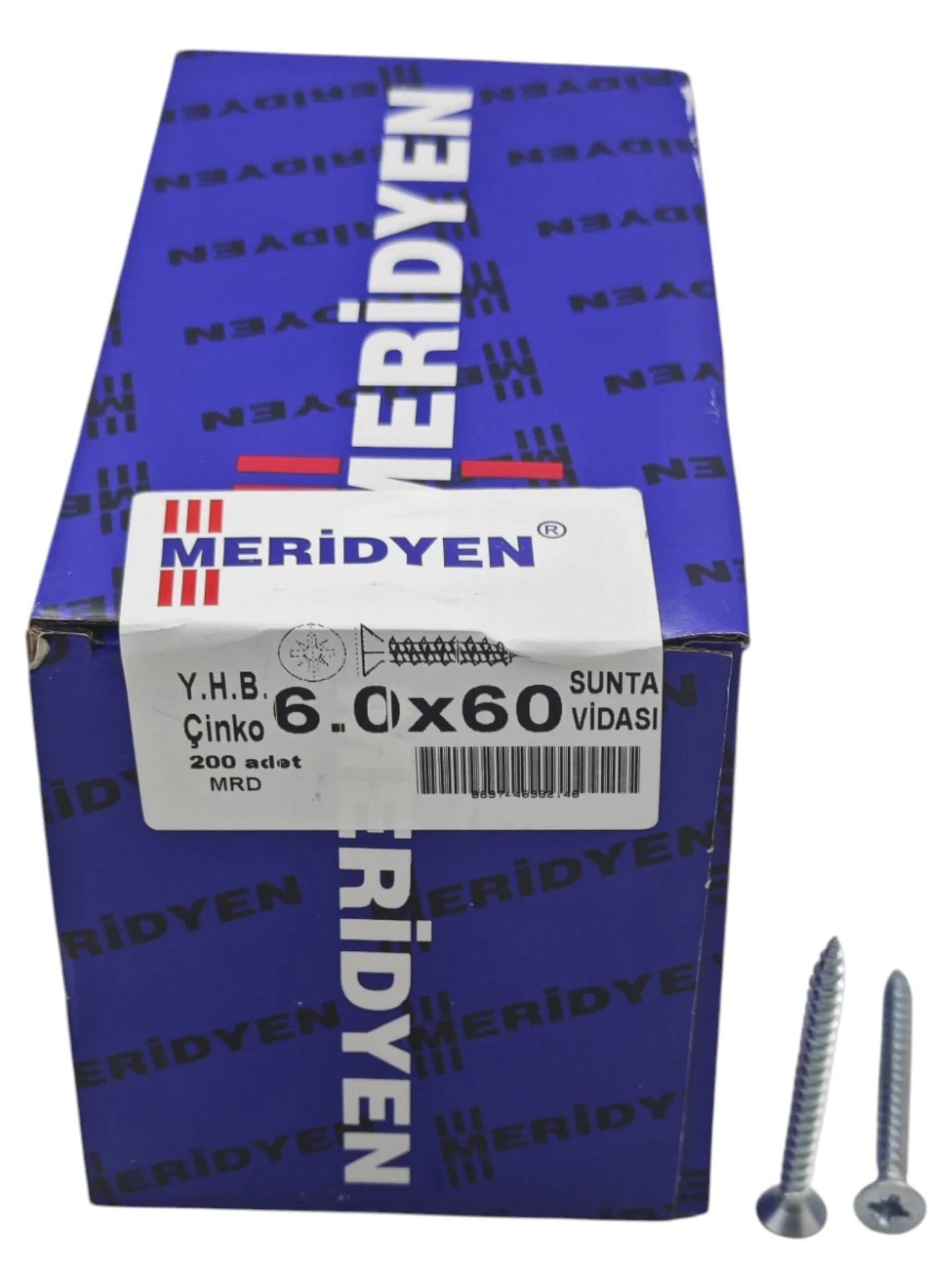 6060   Meridyen YHB Çinko 6*60mm Sunta Vidası 200lü