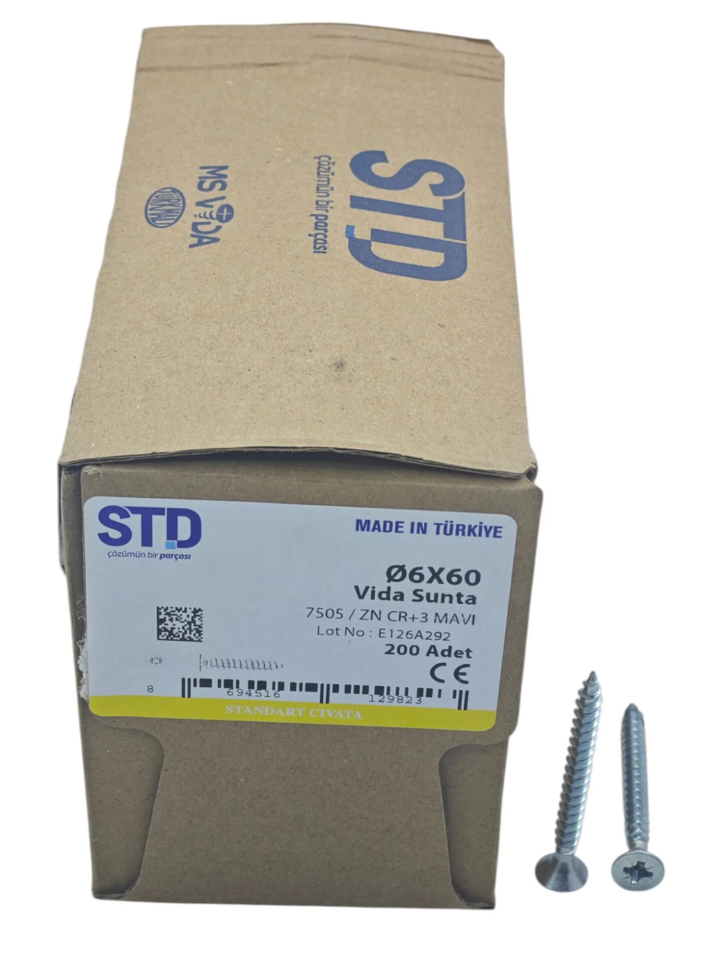 6060   STD 6*60mm Sunta Vidası 200lü