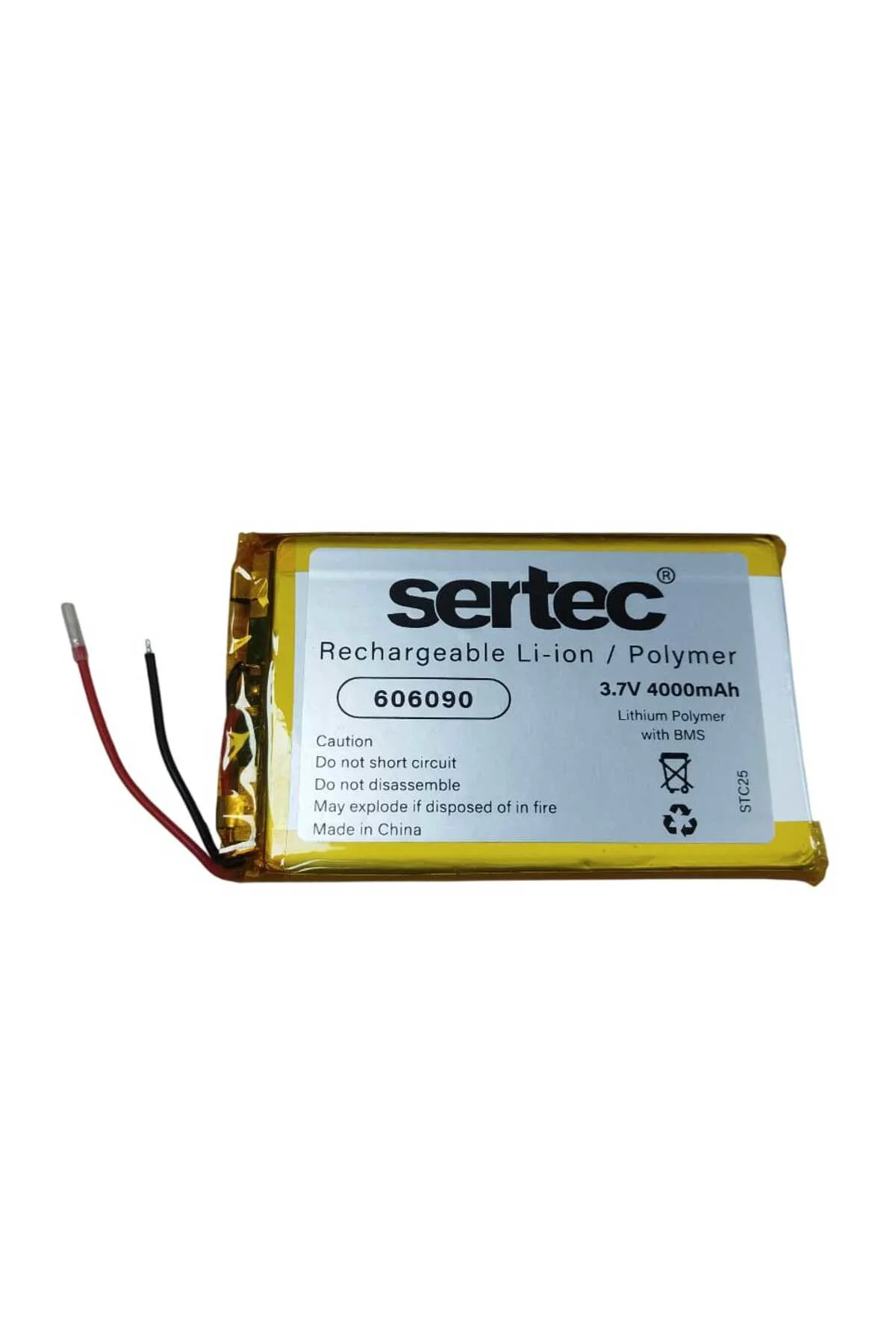 606090 3.7V 4000mAh Li-Polymer Pil (Devreli/1.5A)