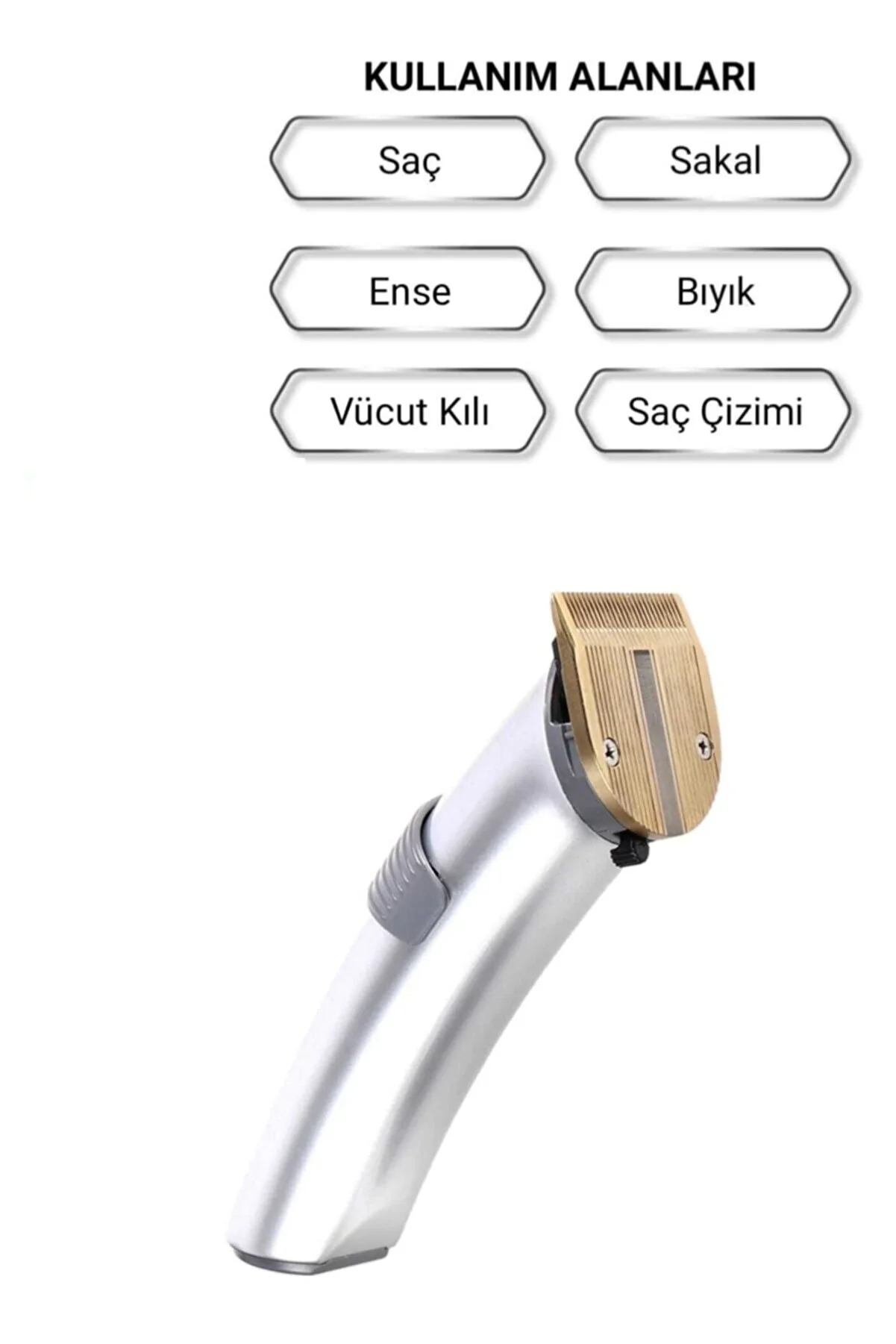609 Profesyonel Şarjlı  Sakal Kesme Tıraş Makinesi Erkek Tıraş Makine Seti