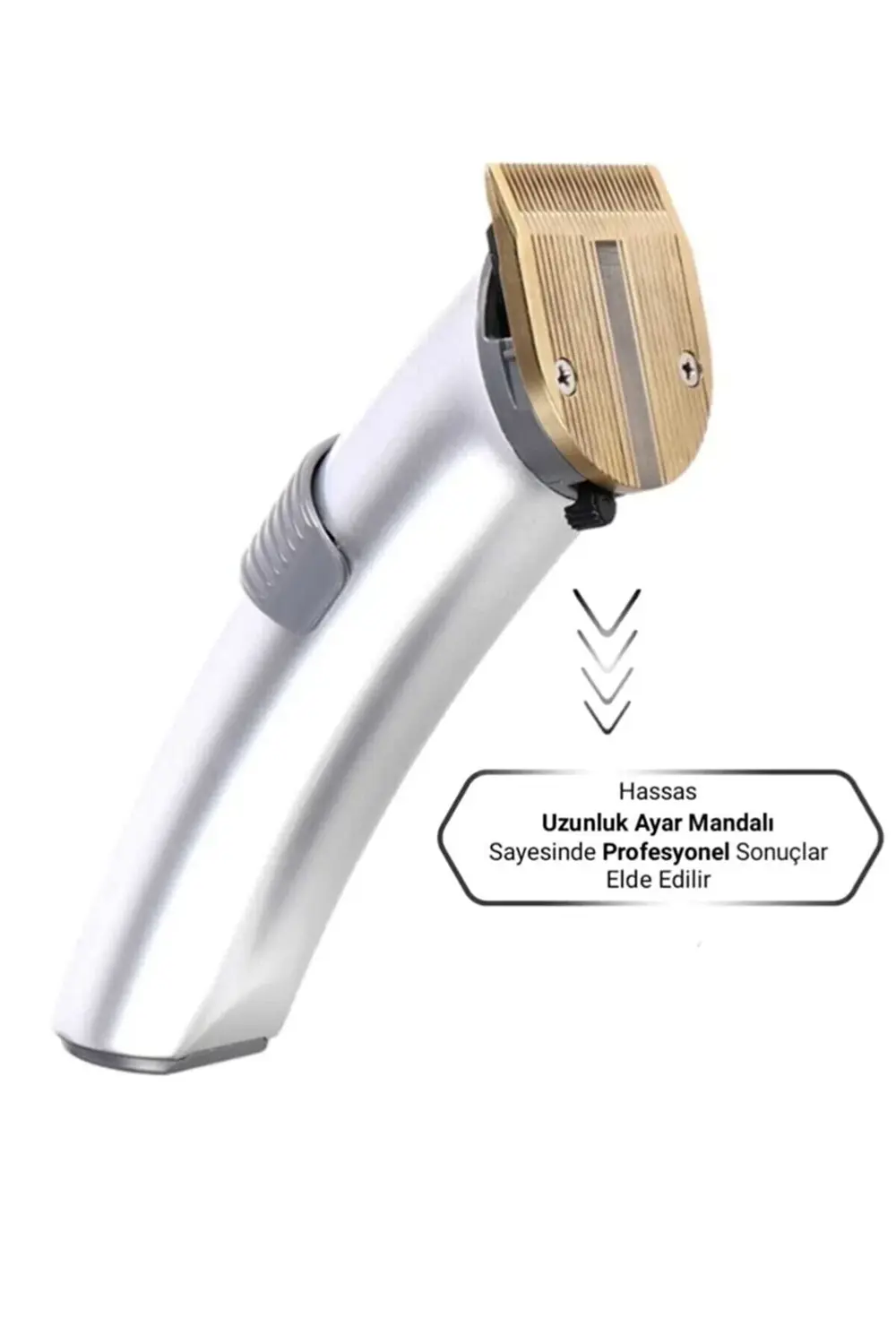 609 Profesyonel Şarjlı Saç Sakal Kesme Tıraş Makinesi Erkek Tıraş