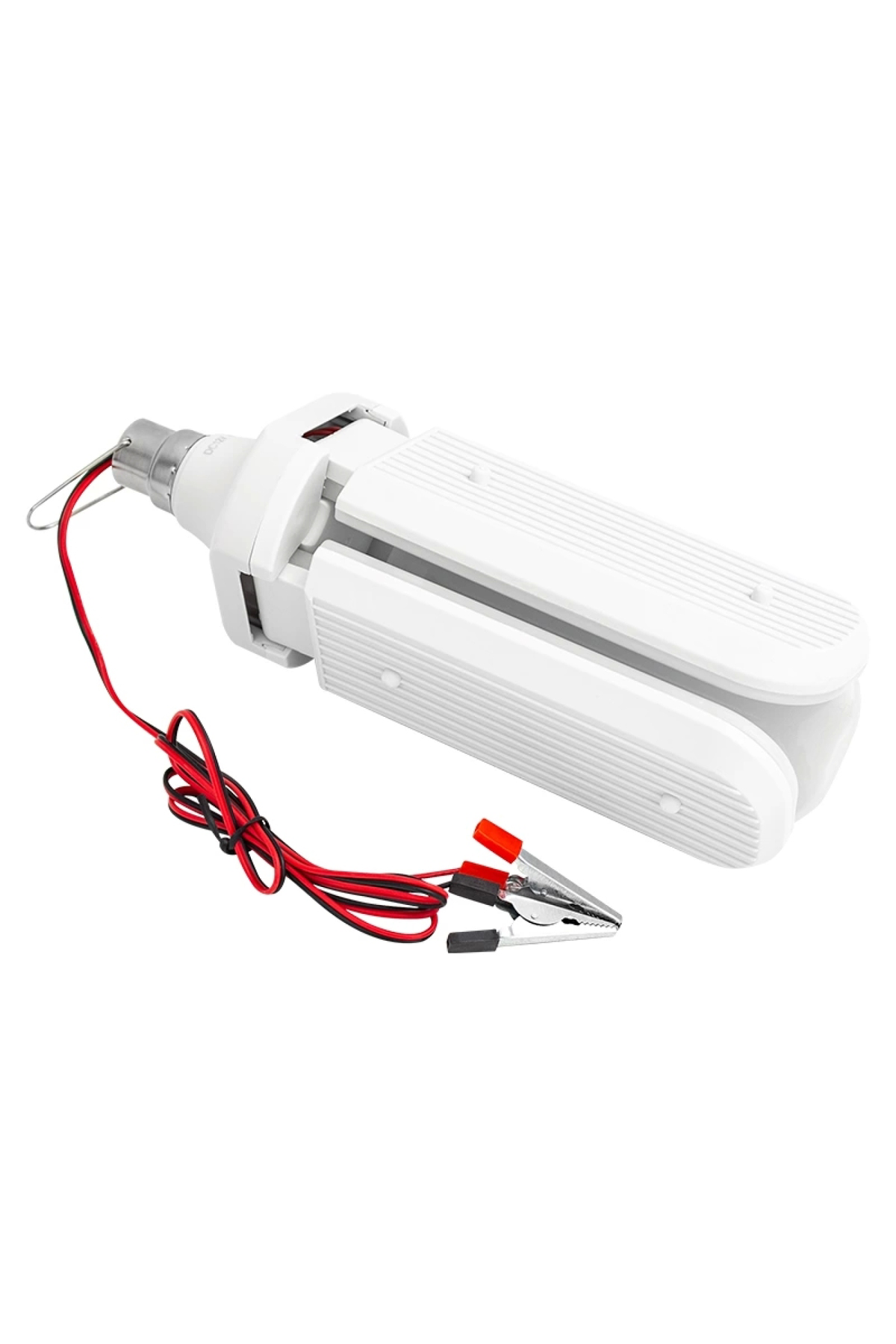 60w Akü Maşalı 12 Volt 3 Kollu Pervane Led Ampul Beyaz (K95)