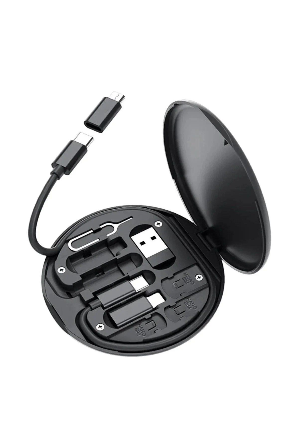 60w Destekli Kablo Kutusu Seyahat Kablo Seti 5'i 1 Arada Usb Type 60w Destekli Kablo Kutusu Seyahat Kablo Seti 5'i 1 Arada Usb Type