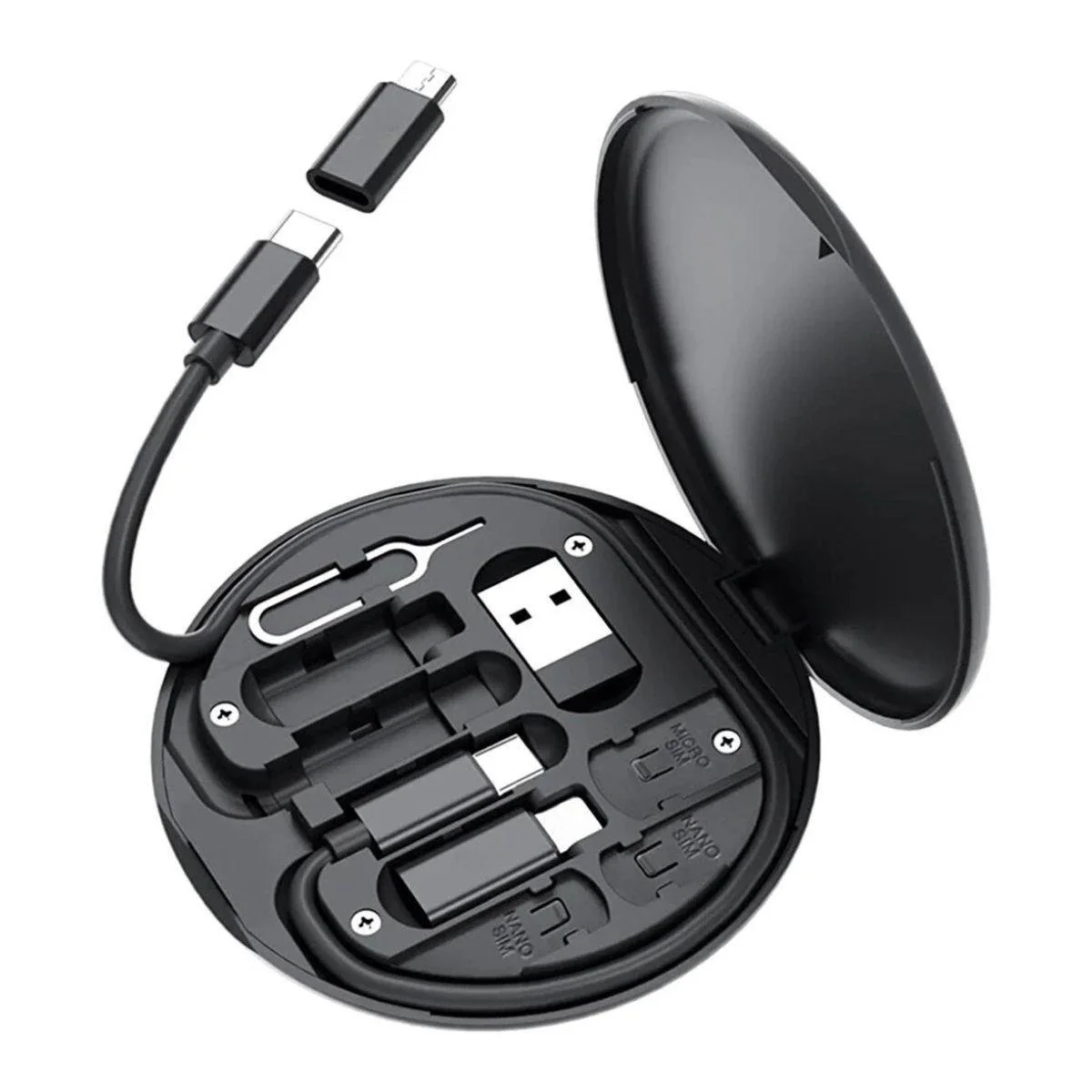 60w Destekli Kablo Kutusu Seyahat Kablo Seti 5'i 1 arada USB Type-C Şarj Kablosu Seti 60w Destekli Kablo Kutusu Seyahat Kablo Seti 5'i 1 arada USB Type-C Şarj Kablosu Seti