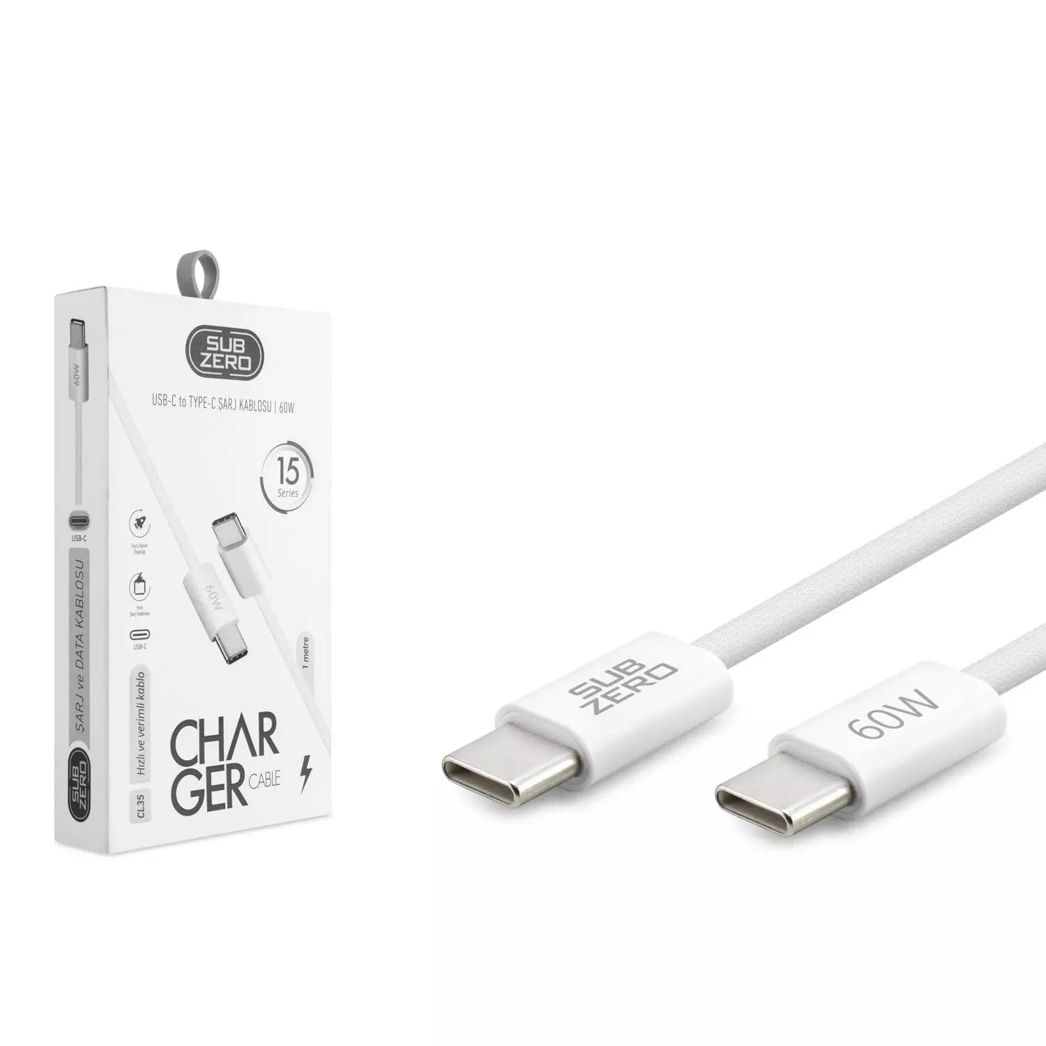 60W type-c type-c kablo