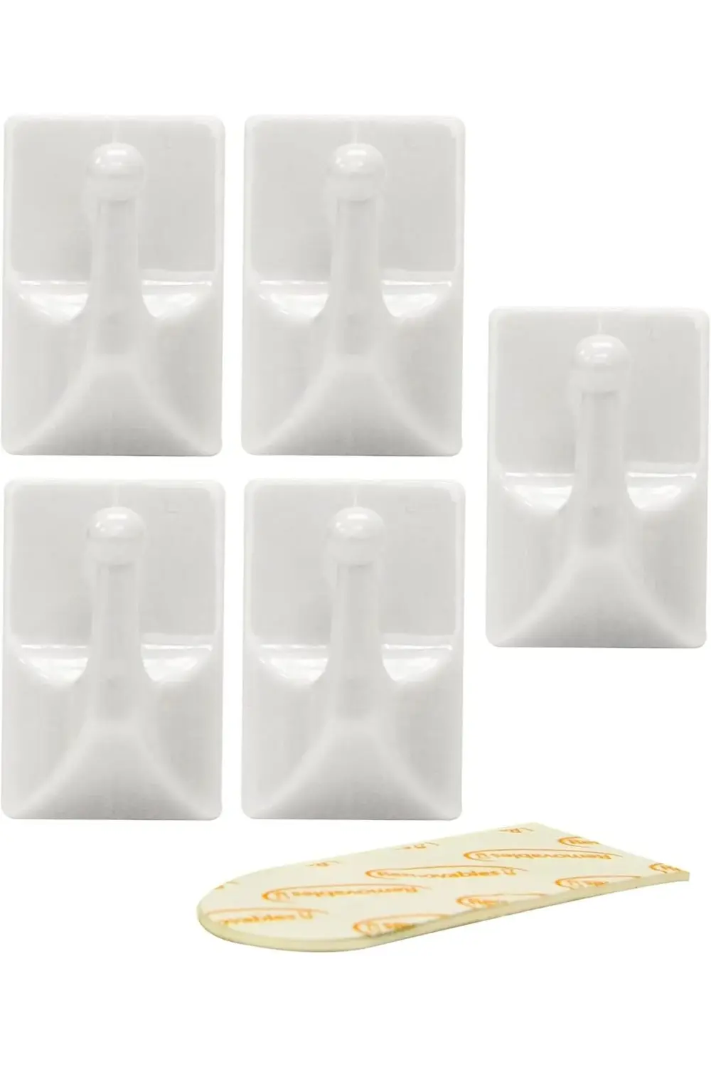 61330 5 pc 30 x 20 mm Removable Adhesive Hooks 1155328
