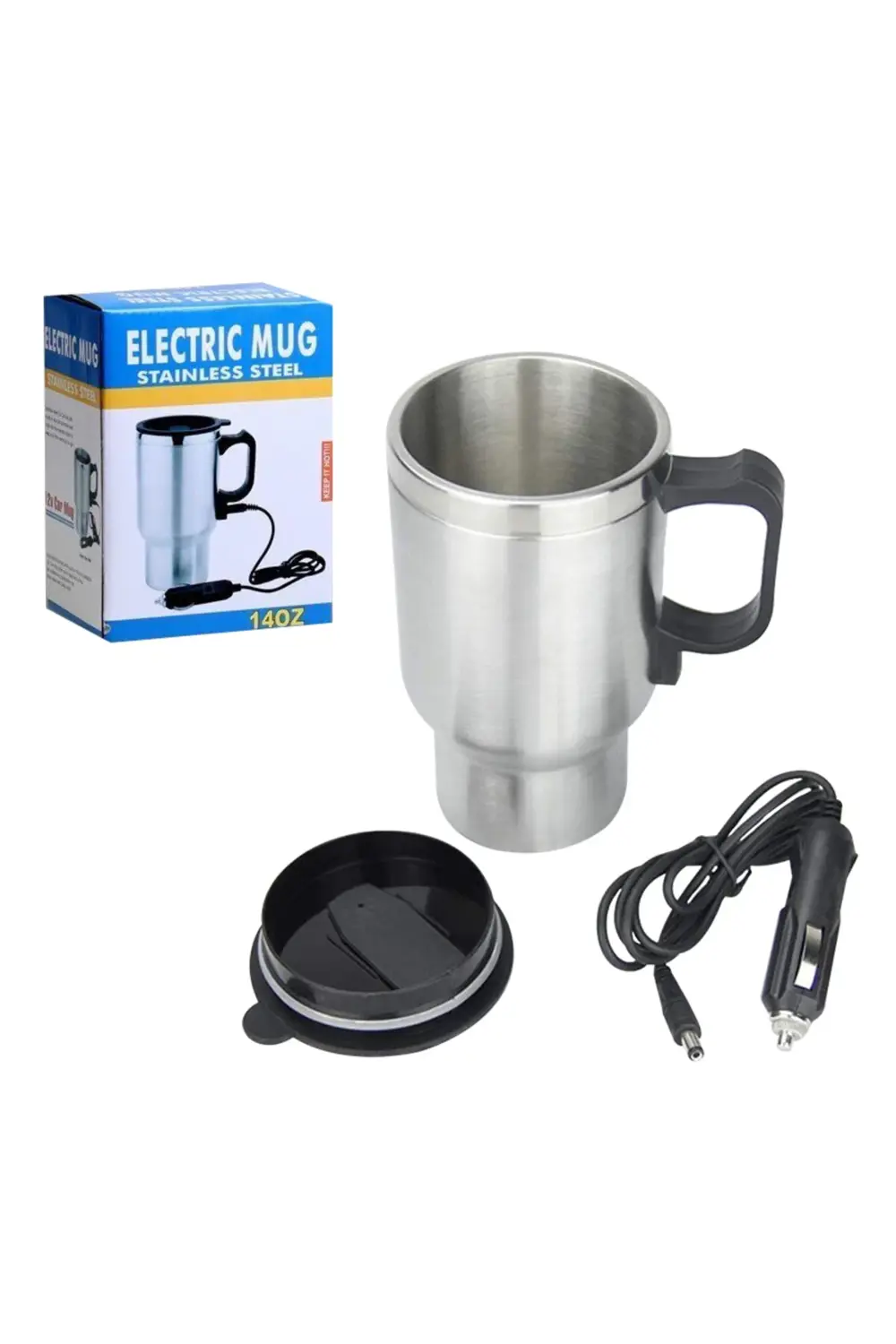 613461 Shopzum Pm-140z Paslanmaz Çelik 12 Volt Araç Termos (KLC A