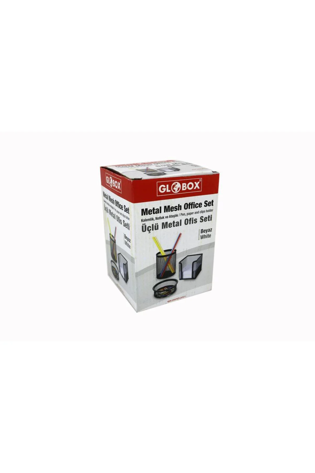 6154 Metal Ofis Seti 3'Lü, GRİ