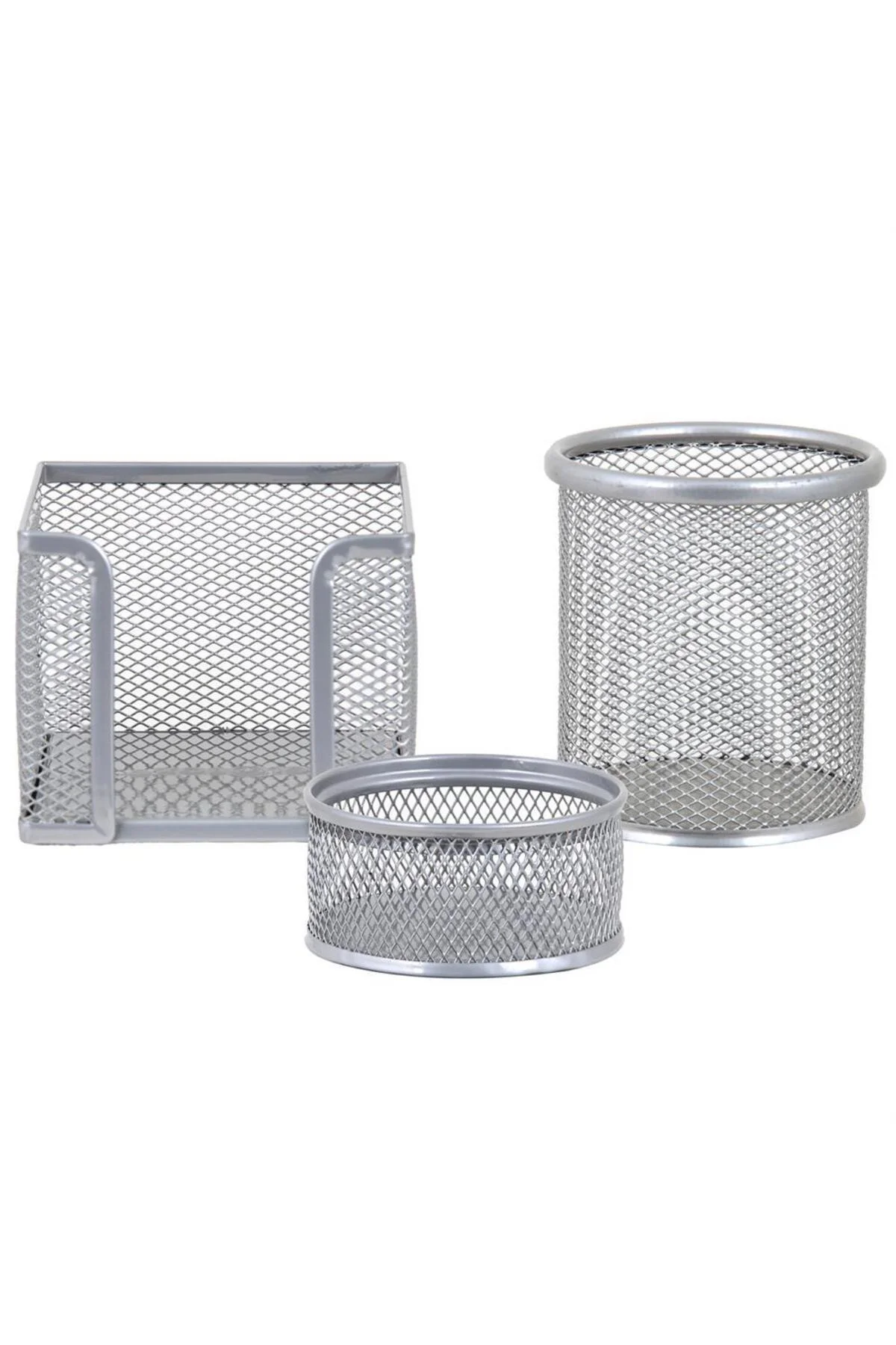 6154 Metal Ofis Seti 3'Lü, GRİ