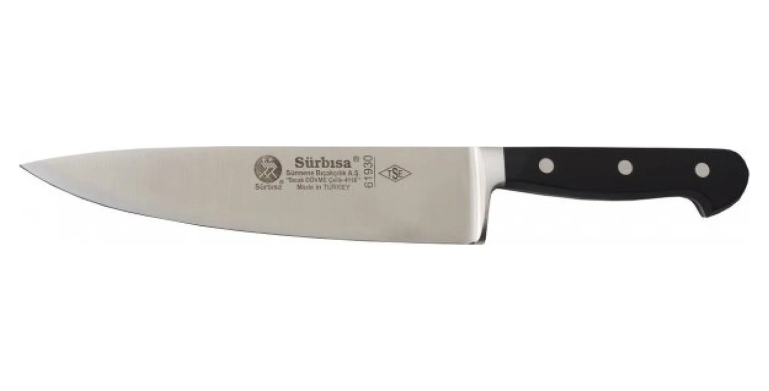 61930 - Sürmene Sıcak Dövme Şef Bıçağı 21 Cm Diğer