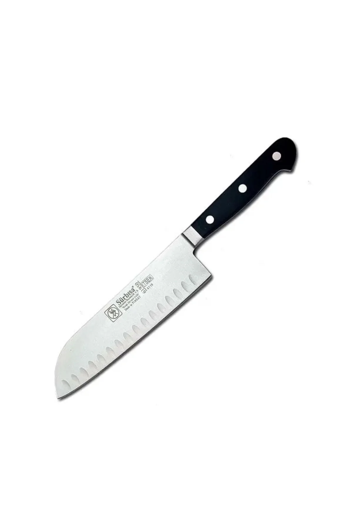 61950 - Sıcak Dövme Oluklu Santoku Şef Bıçağı 18 Cm