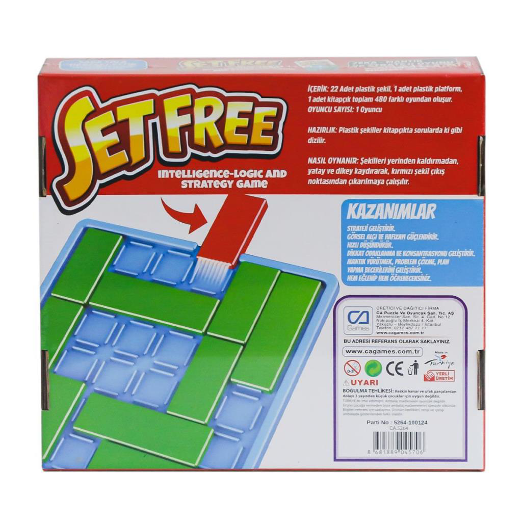 620 CAPLS-5264 Setfree Zeka, Mantık ve Strateji Oyunu -CaGames 620 CAPLS-5264 Setfree Zeka, Mantık ve Strateji Oyunu -CaGames
