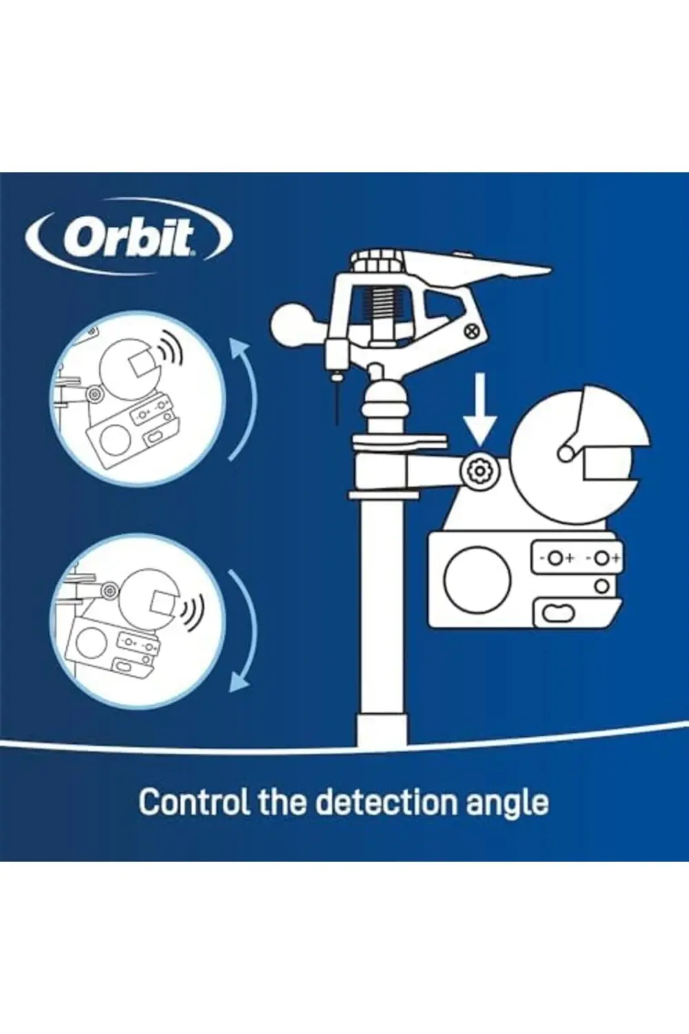 62100 Yard Enforcer hareketle etkinleşen fıskiye, gündüz ve gece