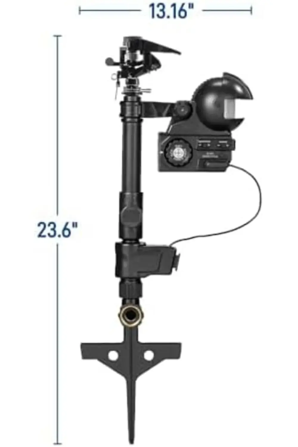 62100 Yard Enforcer hareketle etkinleşen fıskiye, gündüz ve gece