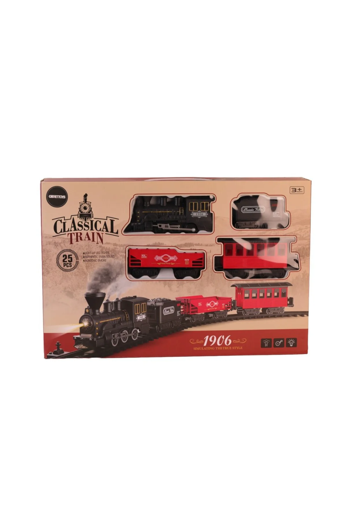 622B BUHARLI SESLİ IŞIKLI TREN SETİ