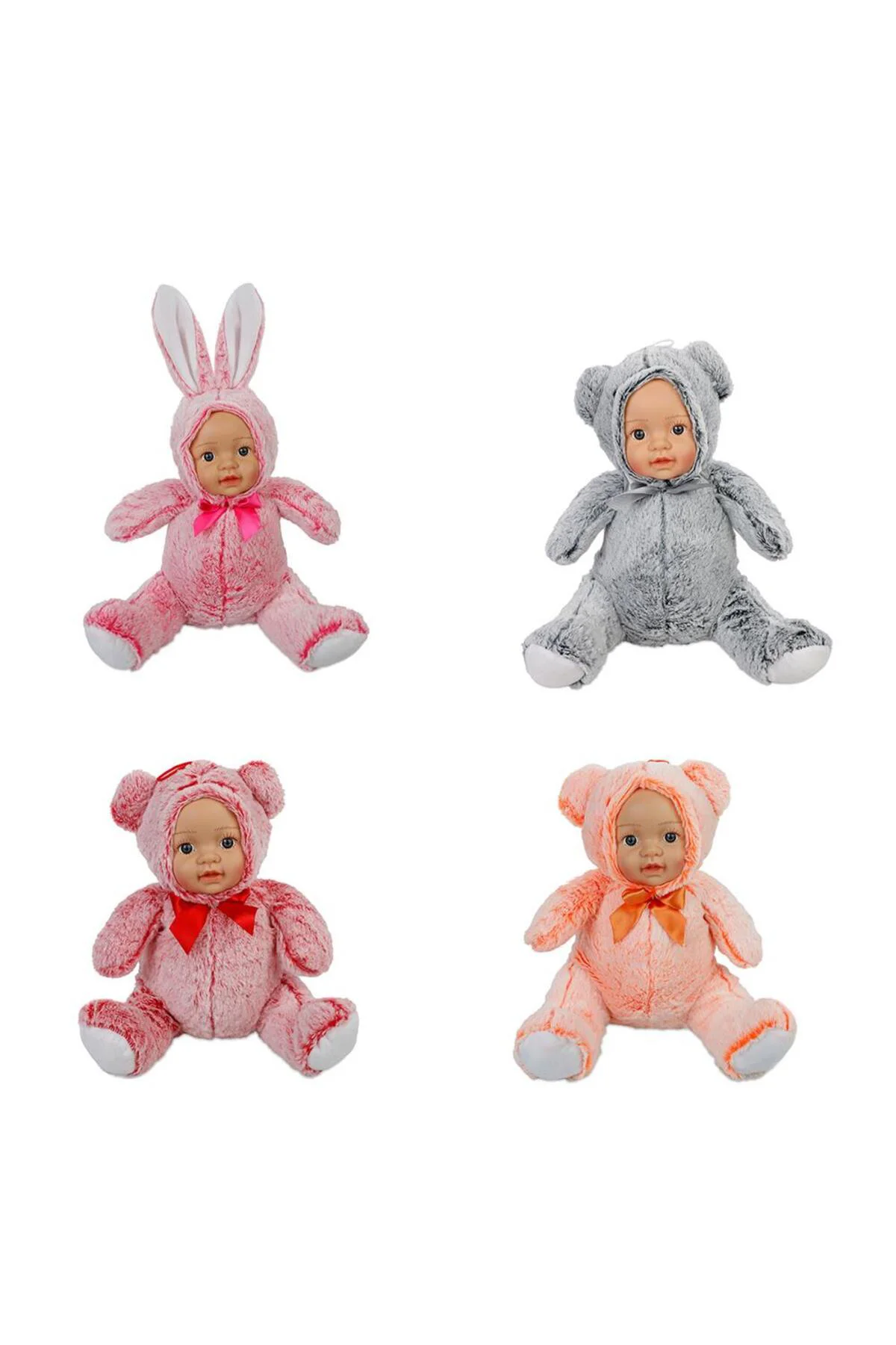 62581 Bebek Yüzlü Peluş Hayvanlar 35 Cm