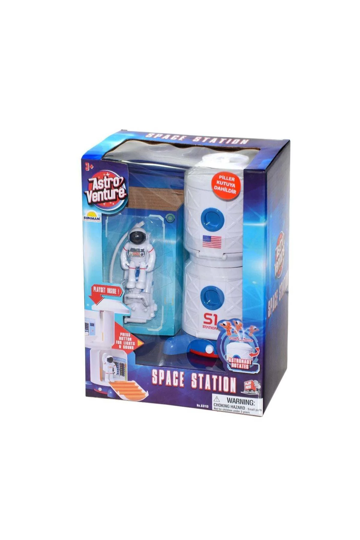 63113 Sunman Astro Venture Sesli Ve Işıklı Uzay İstasyonu
