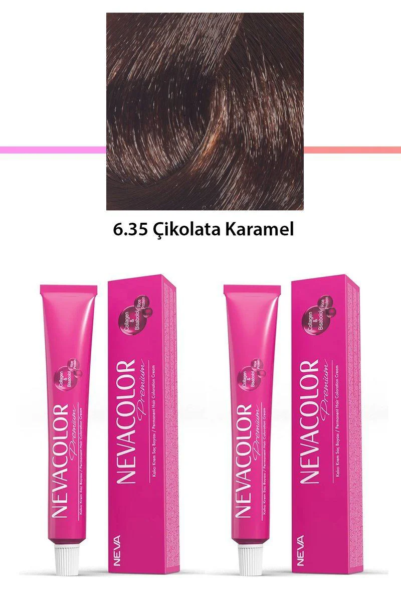 6.35 Çikolata Karamel Saç Boyası 2'li Set – Kalıcı Krem Saç Boyası 2x50g Fiyatı, Yorumları ve Özellikleri