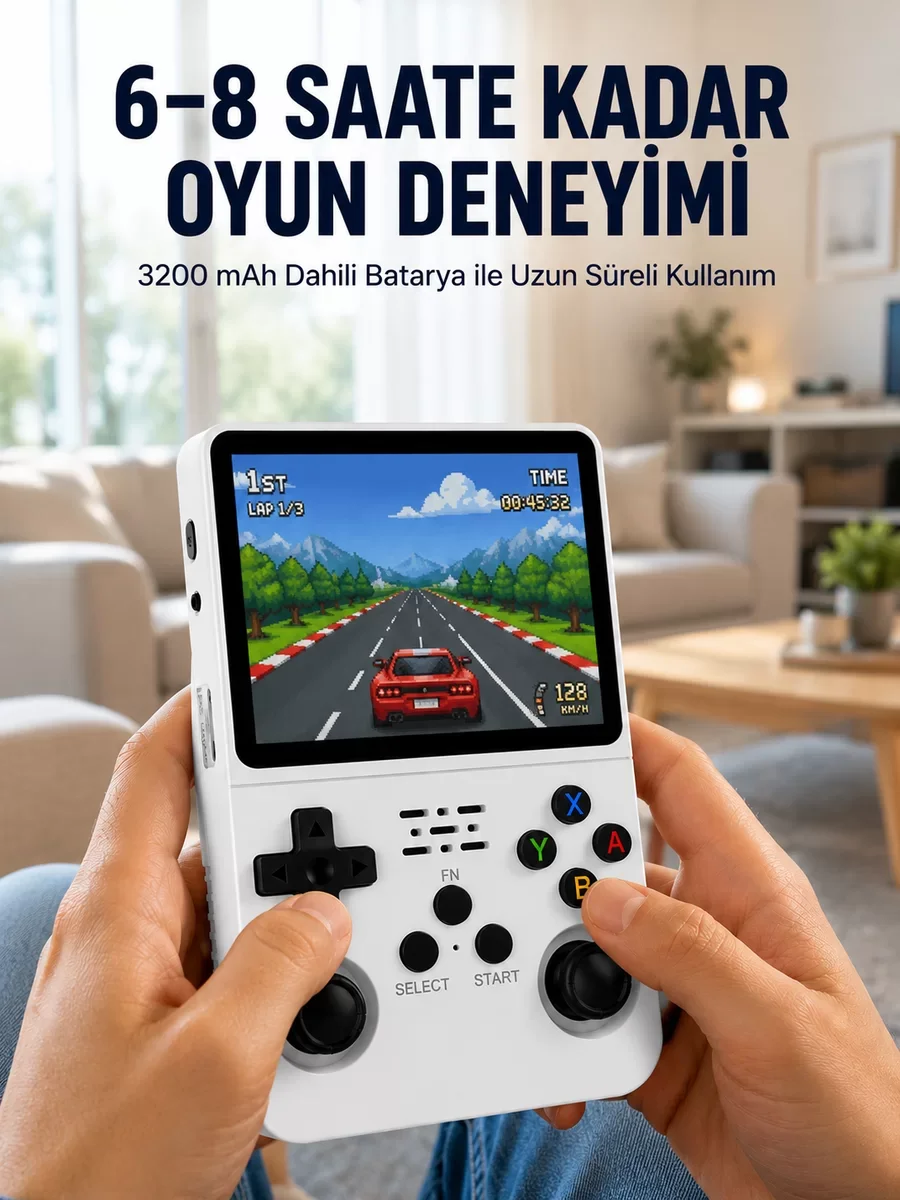 64 GB Retro Oyun Konsolu – Linux Tabanlı Taşınabilir Emülatör