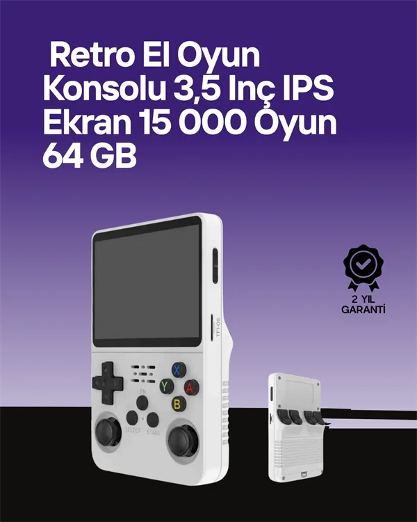 64 GB Retro Oyun Konsolu – Çoklu Emülatör Desteği, Linux Tabanlı 