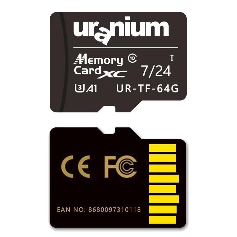 64 GB UR-TF-64G MICRO SD CARD 7/24 SURVEILLANCE 60/30MBS HAFIZA KARTI (3 YIL GARANT�) 64 GB UR-TF-64G MICRO SD CARD 7/24 SURVEILLANCE 60/30MBS HAFIZA KARTI (3 YIL GARANT�)