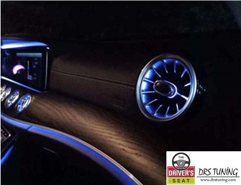 64 Renk Uyumlu Ledli Hava Izgara Mercedes C Serisi W205 İç Atmosf