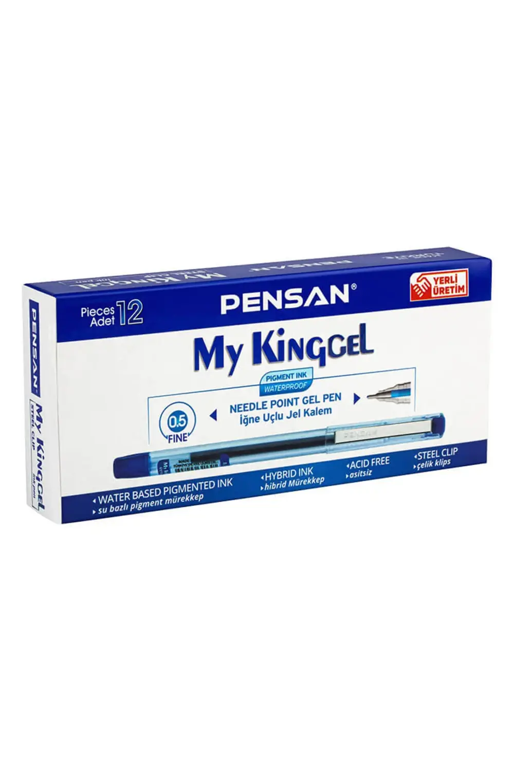 6405 My King Jel Kalem 12'li Kutu Mavi