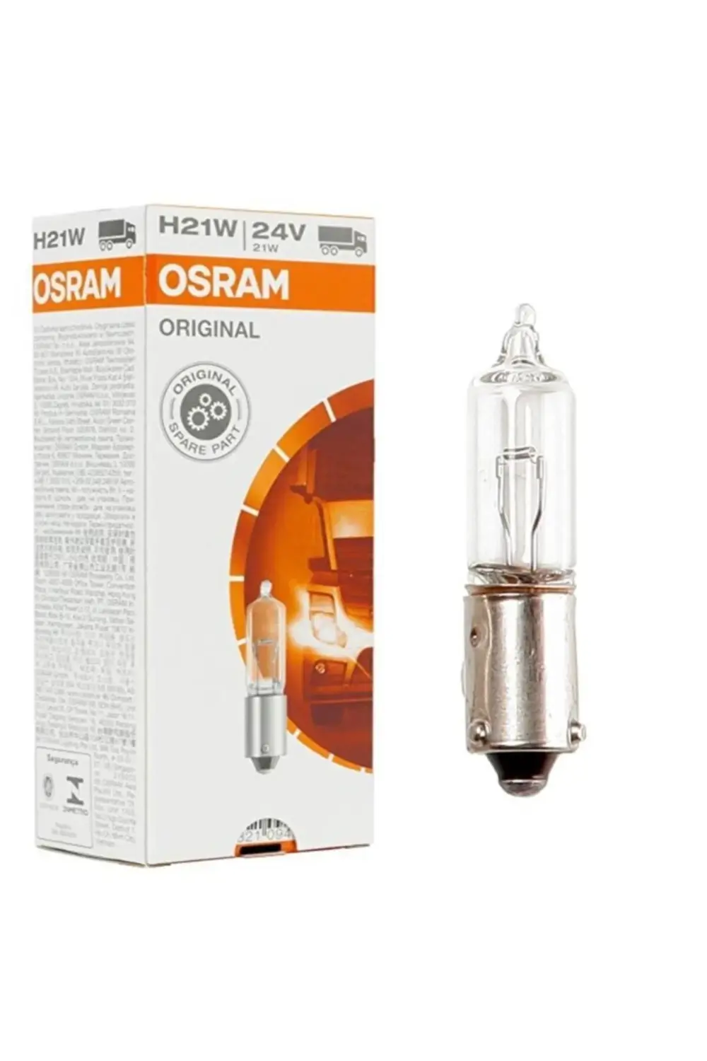 64138 H21w 24 Volt Civalı Ampul