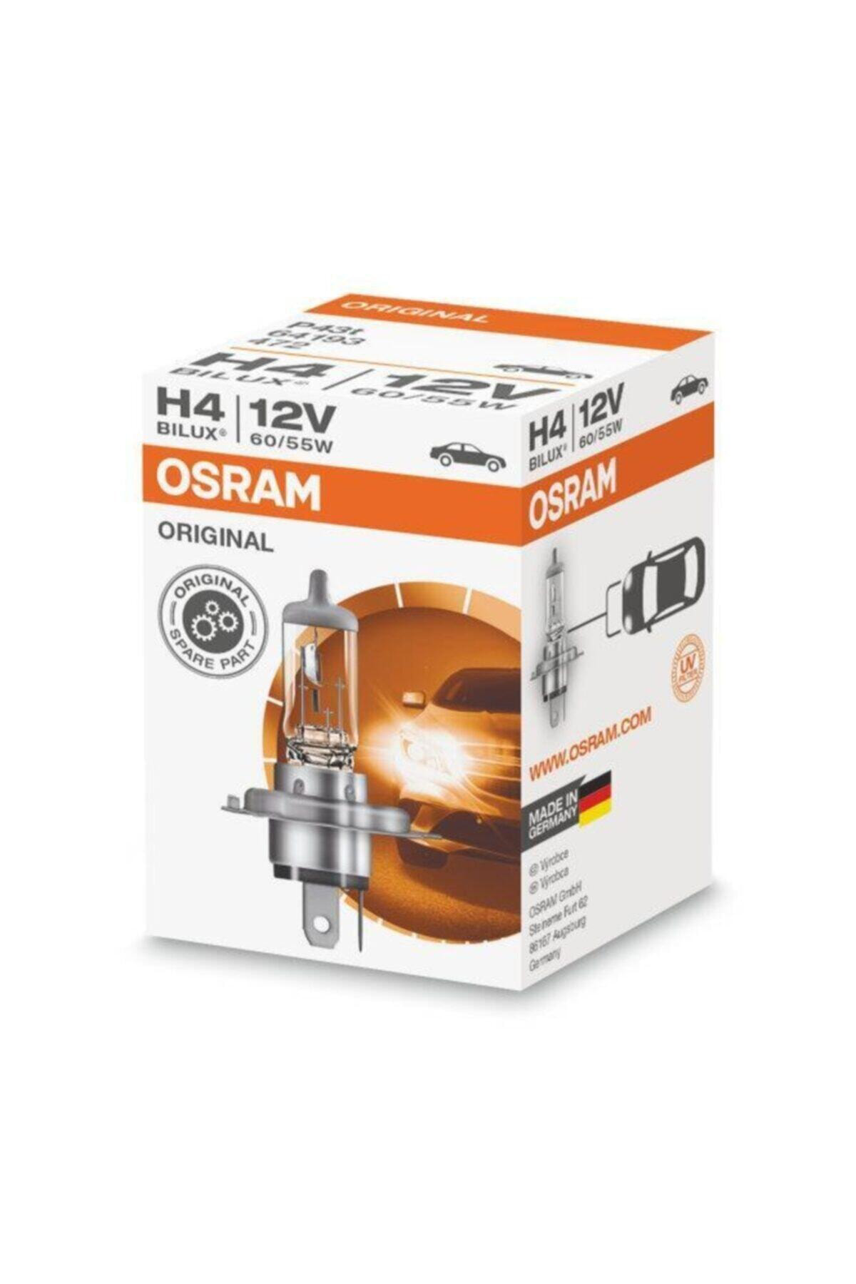 Osram 64193 12V Ampül H4 43T 60/55 W Made İn Germany