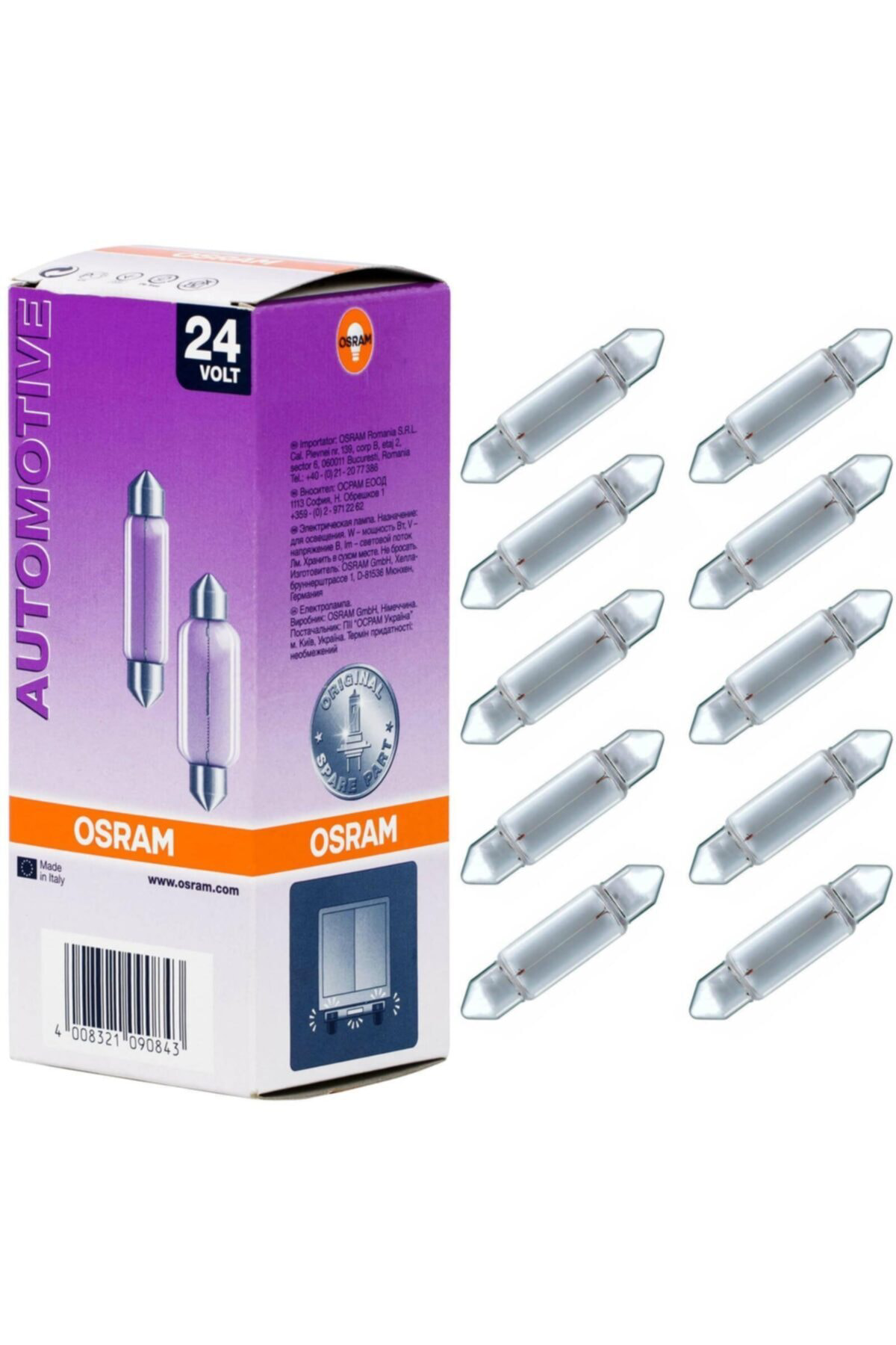 Osram 6429 Fs10 24 V Sofit Ampul 10 W