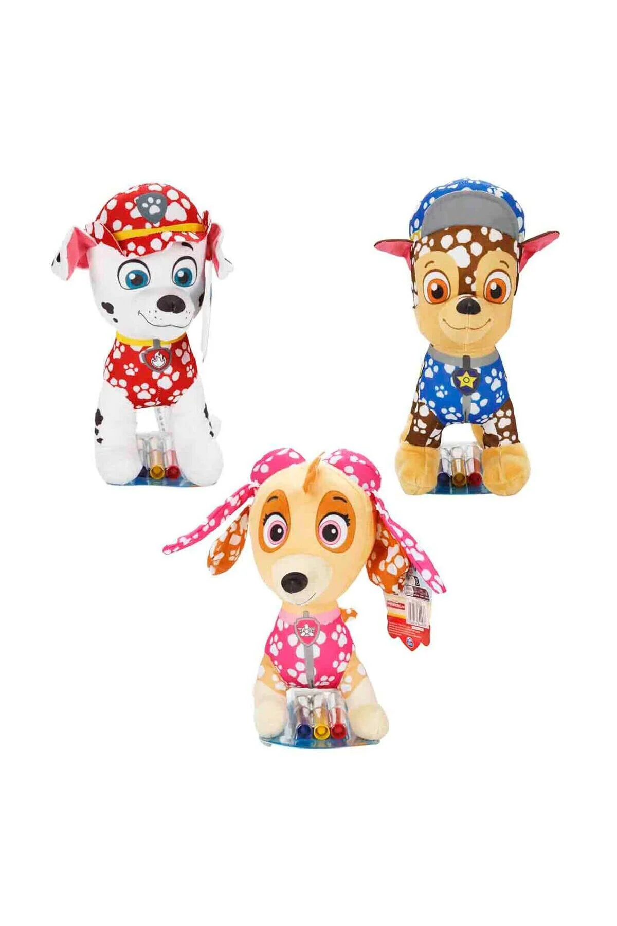 64446 SUN-HTI-SBR-FİGÜR PELUŞ PAW PATROL DOODLE PUPS BOYAMA KALEM