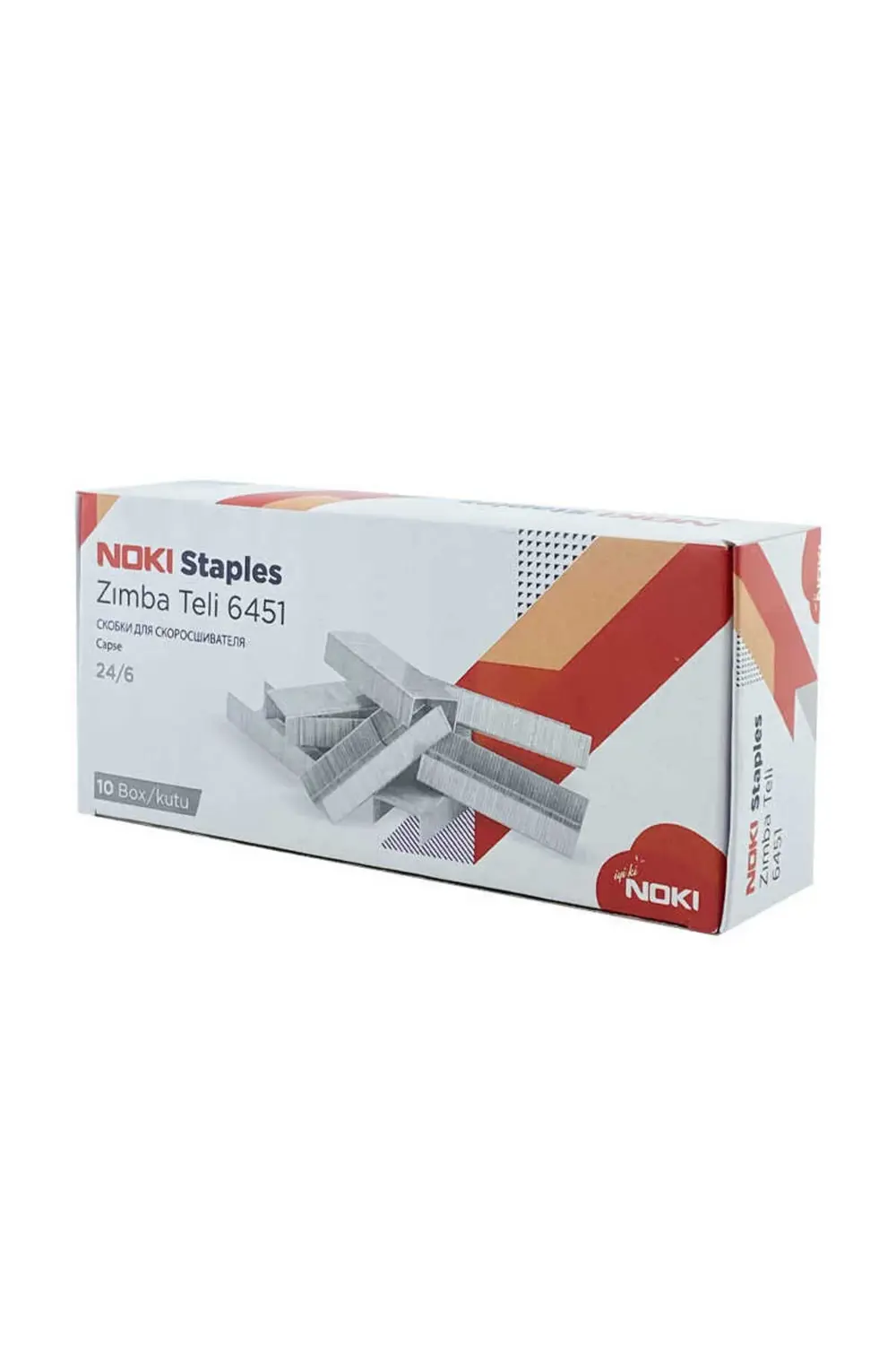 6451 Zımba Teli No:24/6 1000 Adet Beyaz 10 Adet