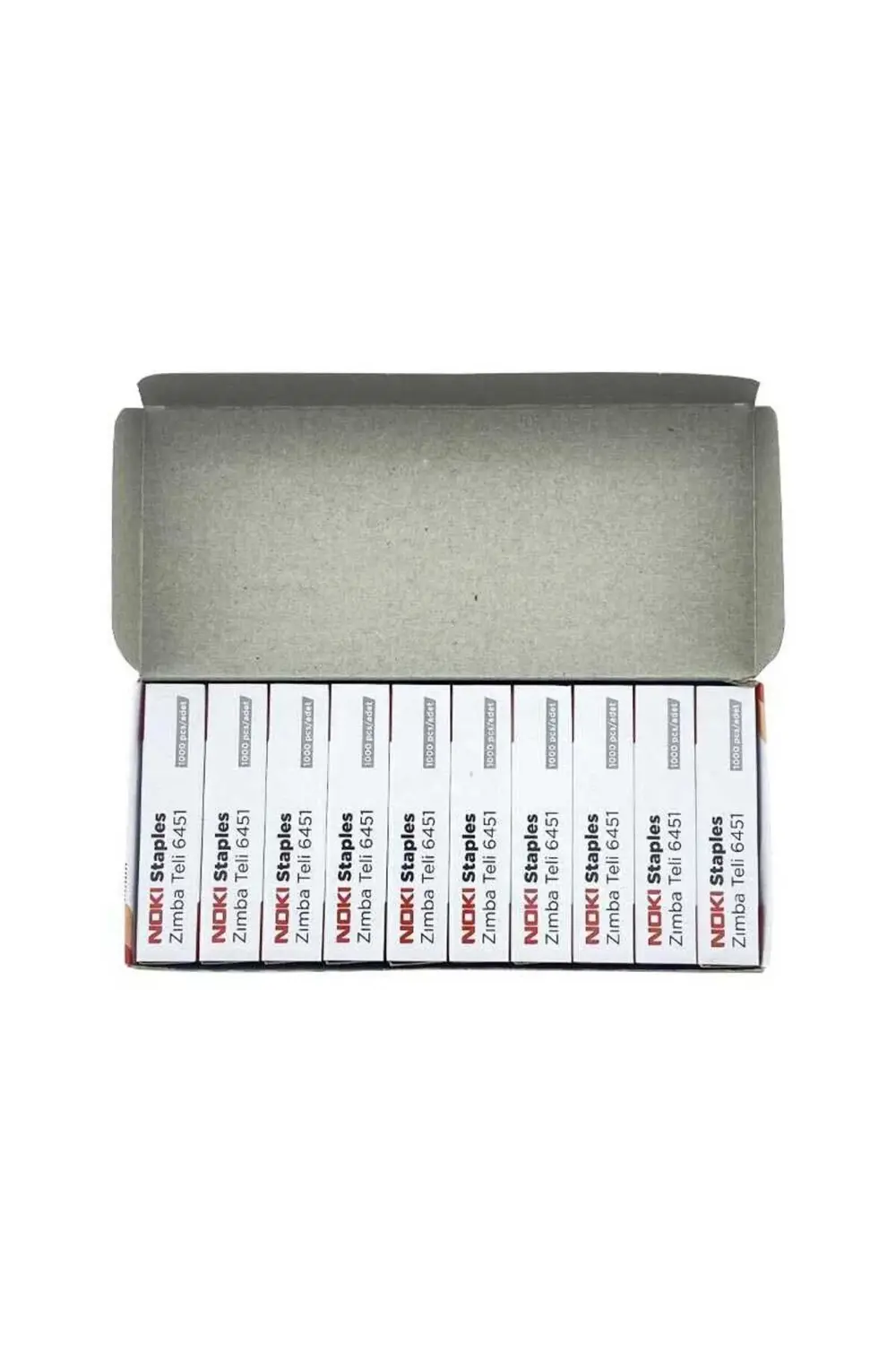 6451 Zımba Teli No:24/6 1000 Adet Beyaz 10 Adet