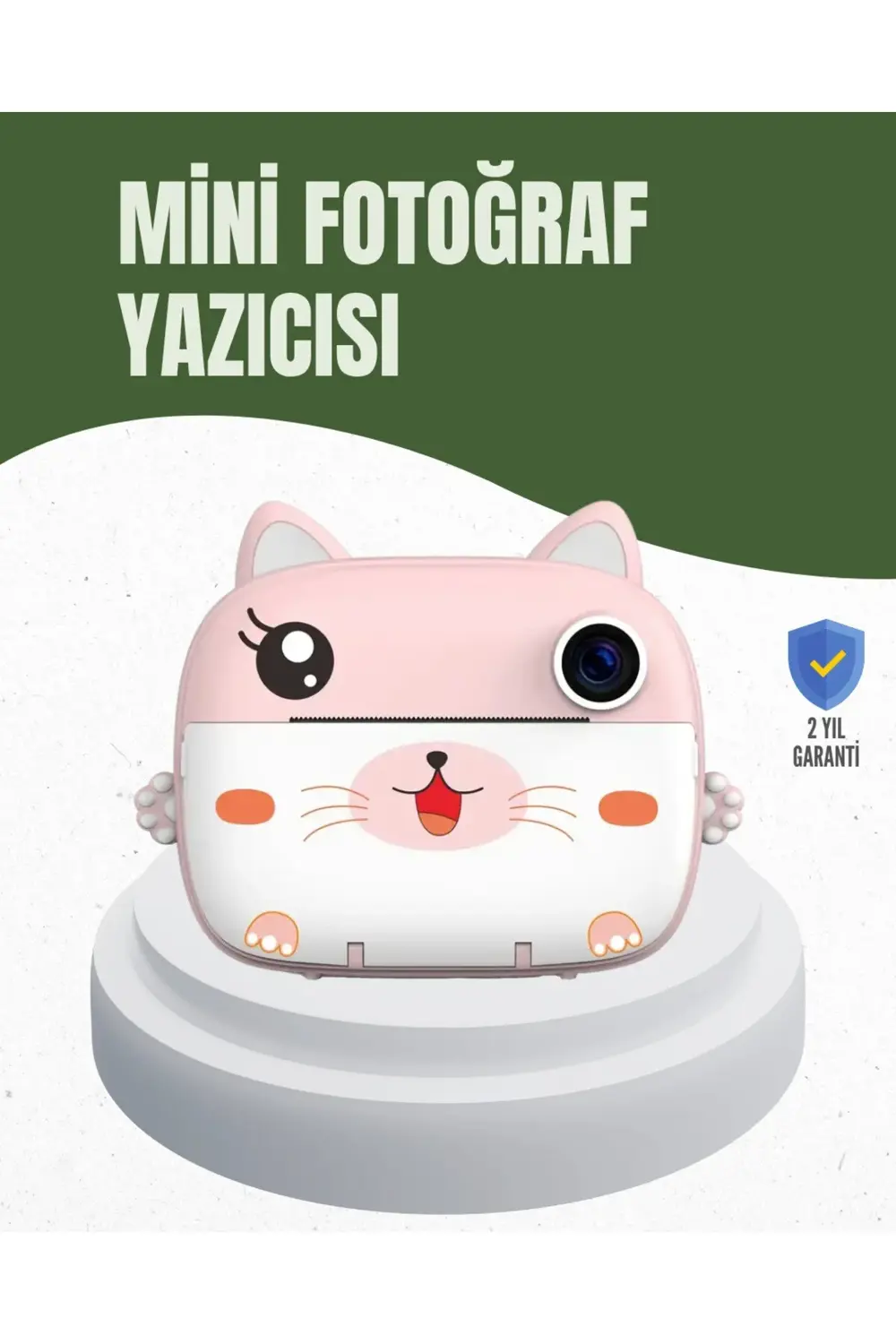 64GB TF Kart Destekli Çoklu Dil Seçeneği Sunan Anında Baskı Kamer