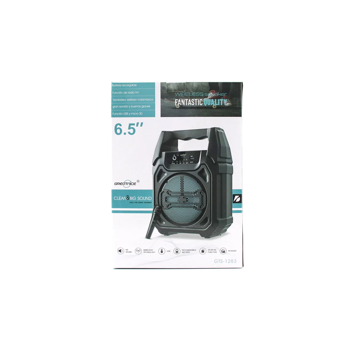6.5 Inc Bluetooth Wireless Mikrofonlu Hoparlör - Speaker Usb Sarjlı Aux - Tf - Usb PS-1283
