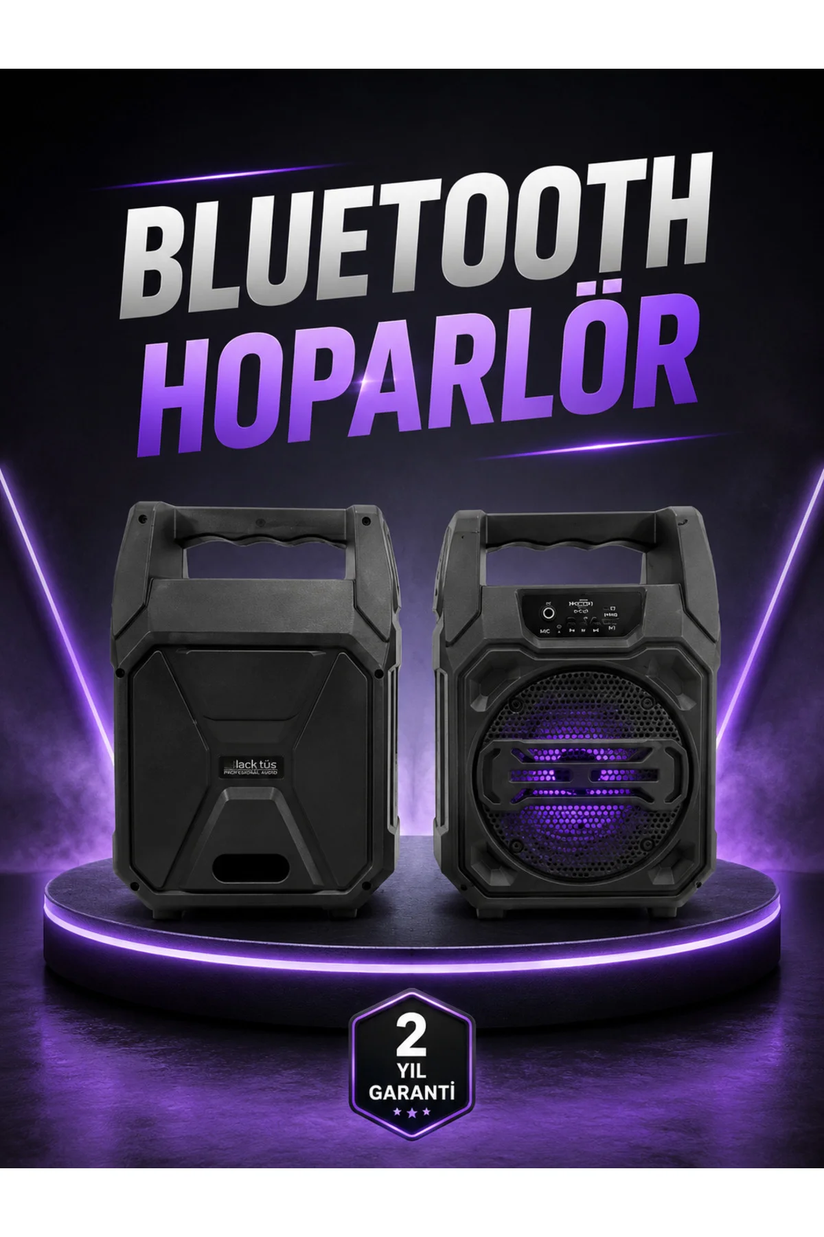 6.5 İnç Kablosuz Hoparlör Bluetooth Bağlantılı Yüksek Ses