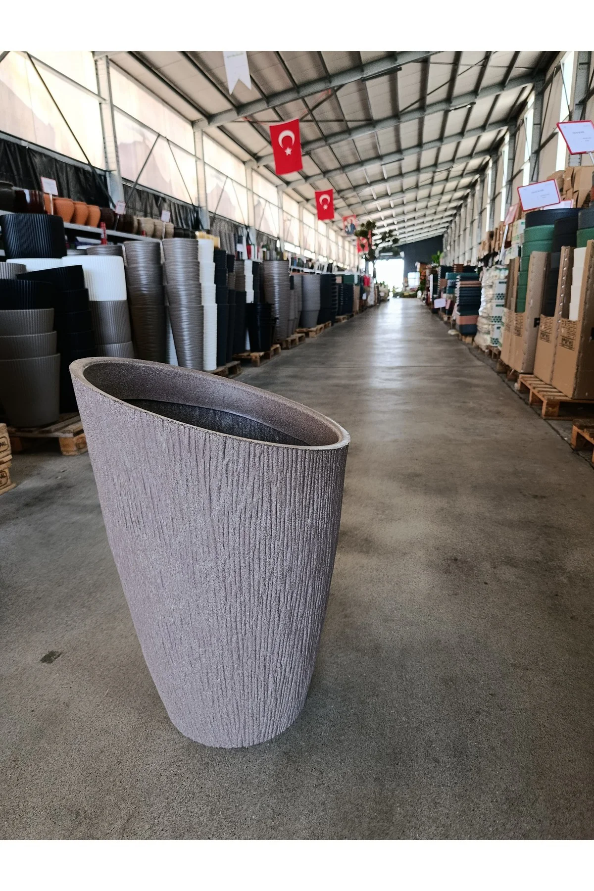 65 Litre Datça Dizayn Fiberglas Saksı