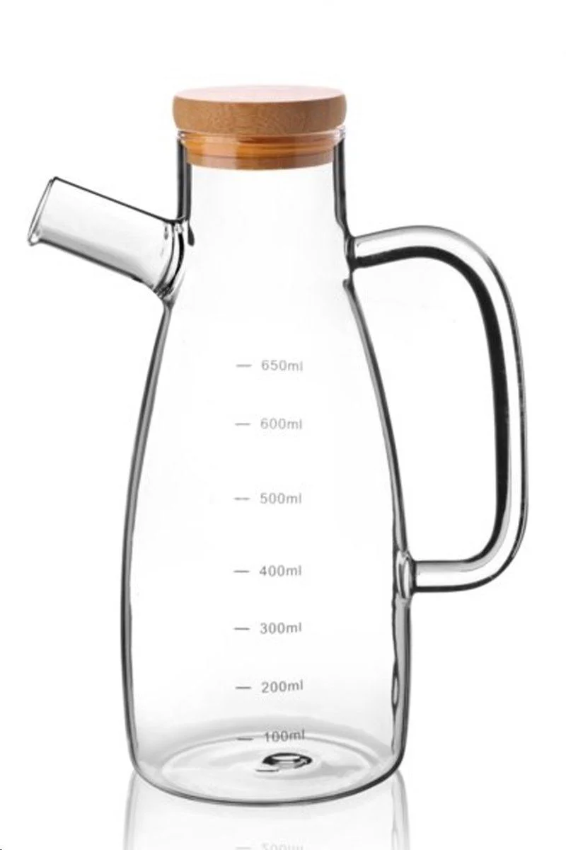 650 Ml Bambu Kapaklı Cam Yağdanlık - Şık Mutfak Düzenleyici Fiyatı, Yorumları ve Özellikleri