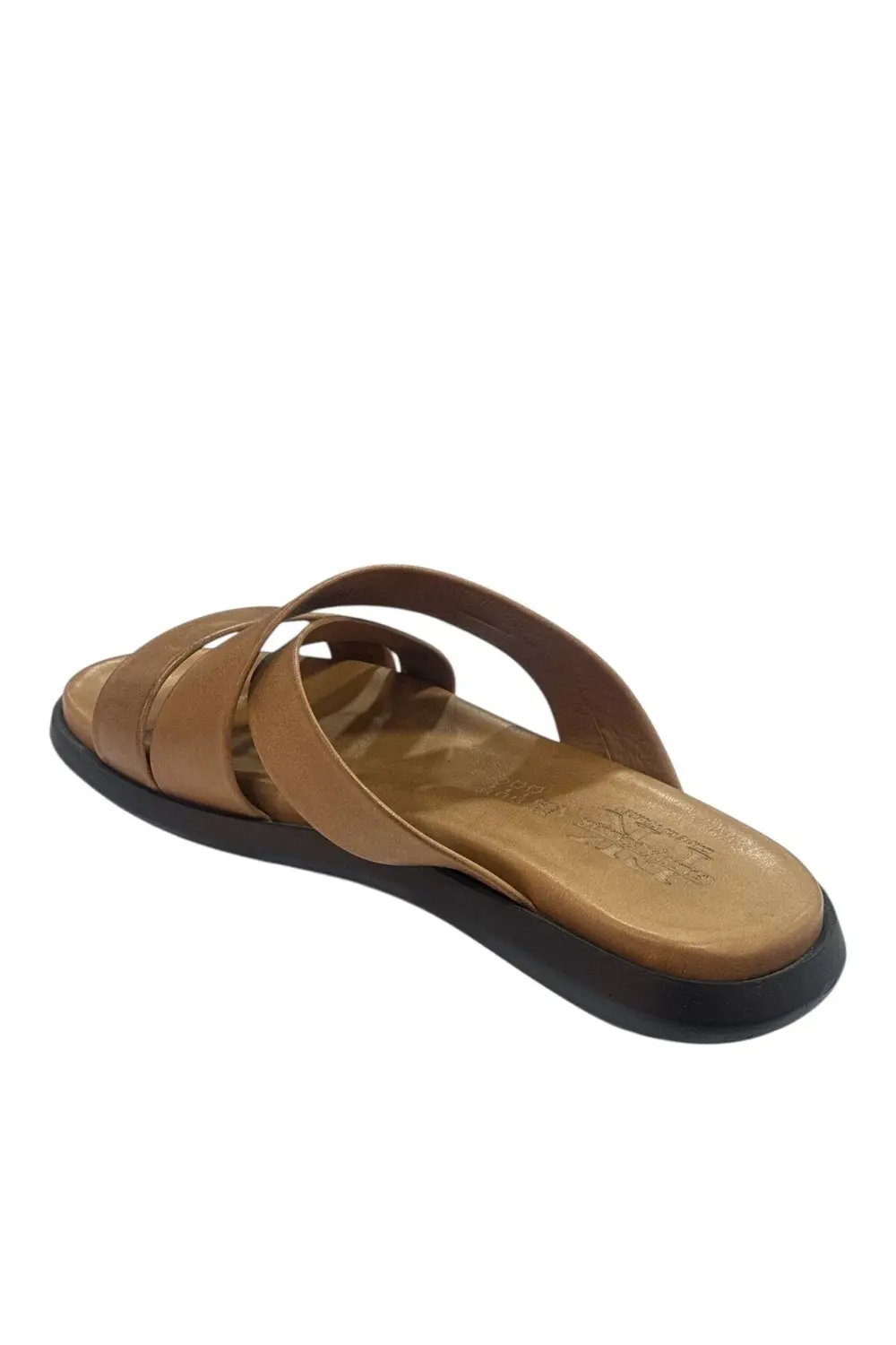 6502 Erkek Siyah Hakiki Deri Tokalı Sandalet Rahat Ortopedik Günl