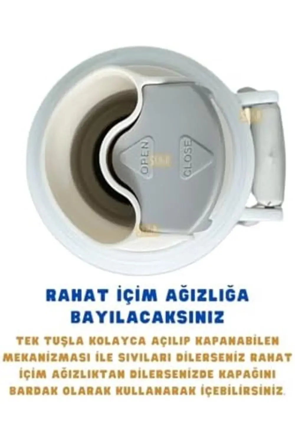 650ml Lisanslı Çift Katlı Paslanmaz Çelik Termos 8 Saat Soğuk Hed