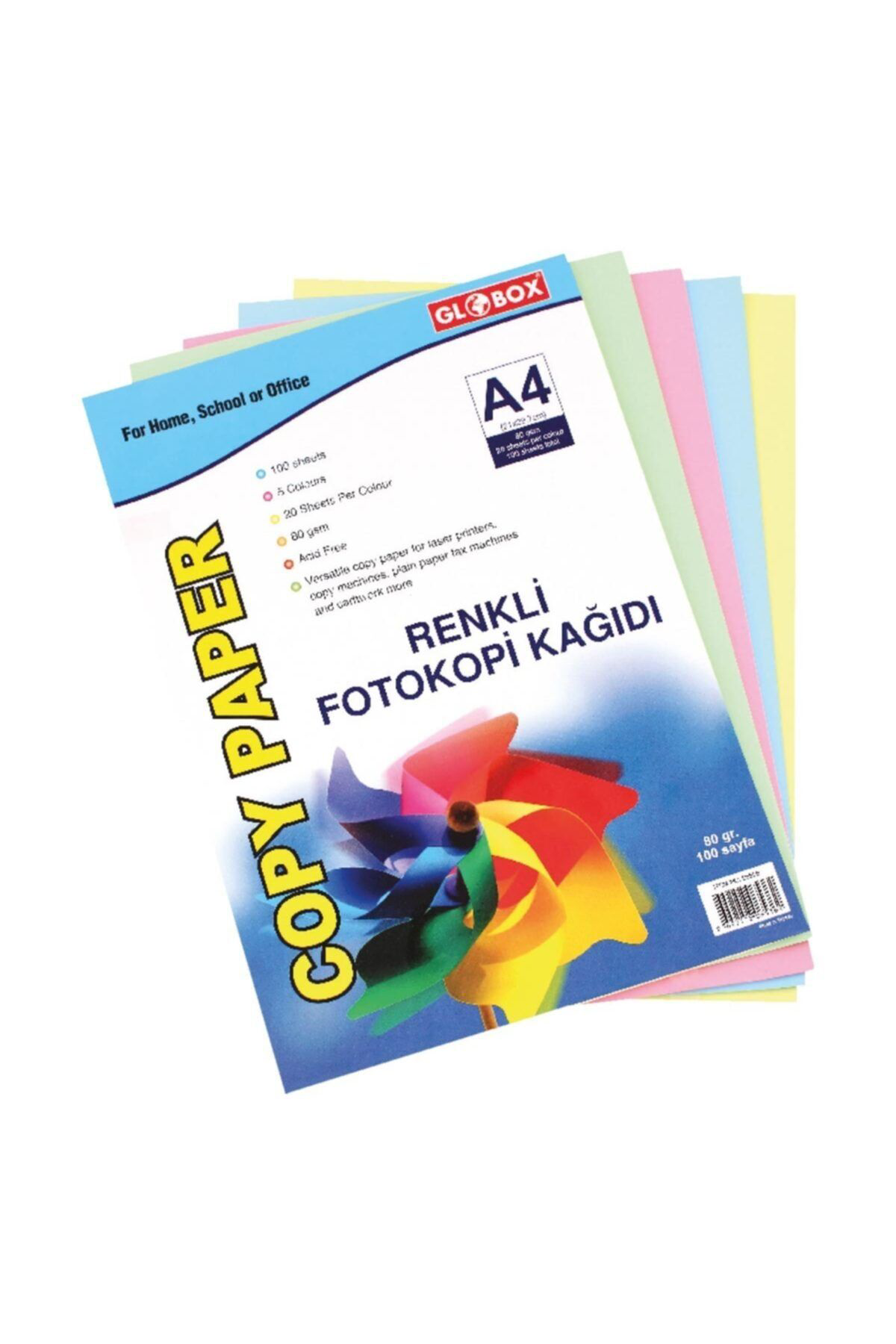 Globox 6536 Renkli Fotokopi Kağidi 100'Lü