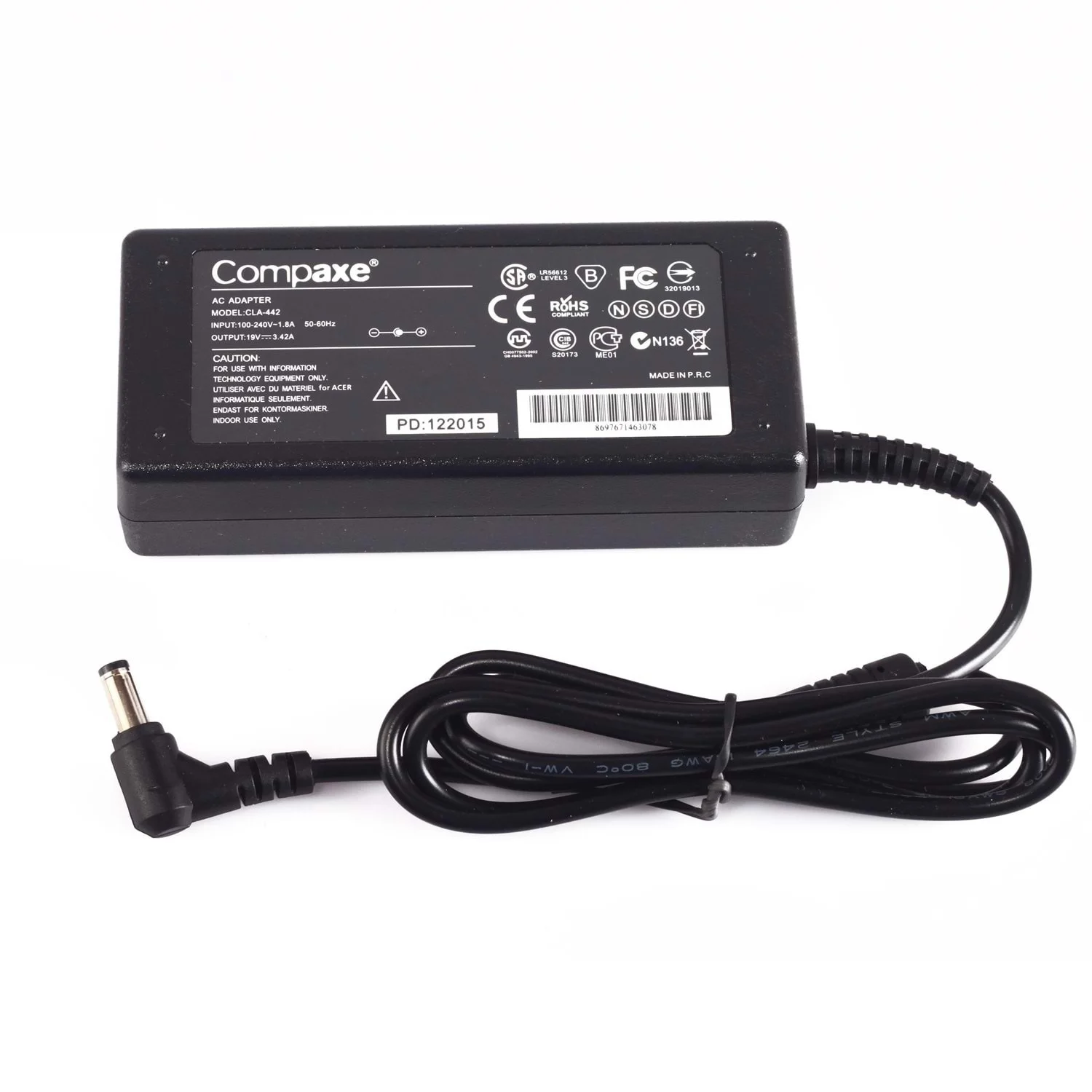 65w CLA-442 19v 3.42amper 2.5/5.5mm Muadil Notebook Adaptörü