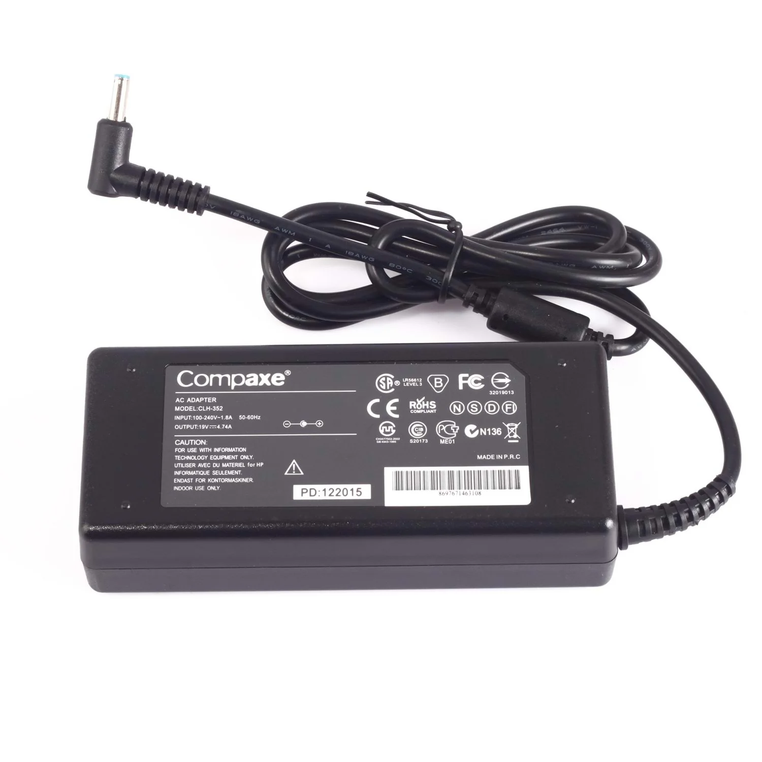 65w CLH-352 19v 4.74amper 5.0/7.4mm Muadil Notebook Adaptörü (HP Uyumlu Mavi UÇ)