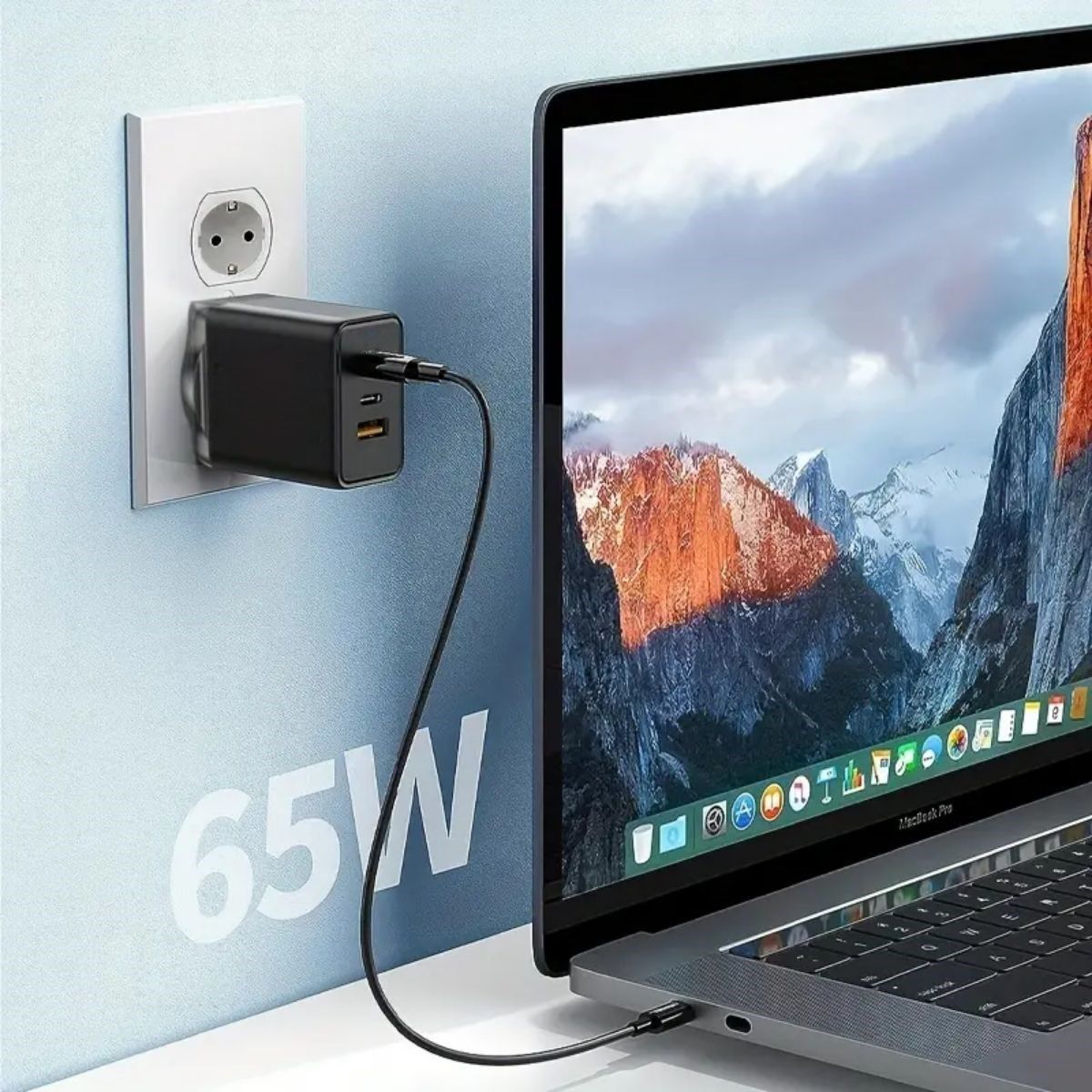 65W Hızlı Şarj Edebilen TYPE C uçlu Şarj Aleti 65W Hızlı Şarj Edebilen TYPE C uçlu Şarj Aleti