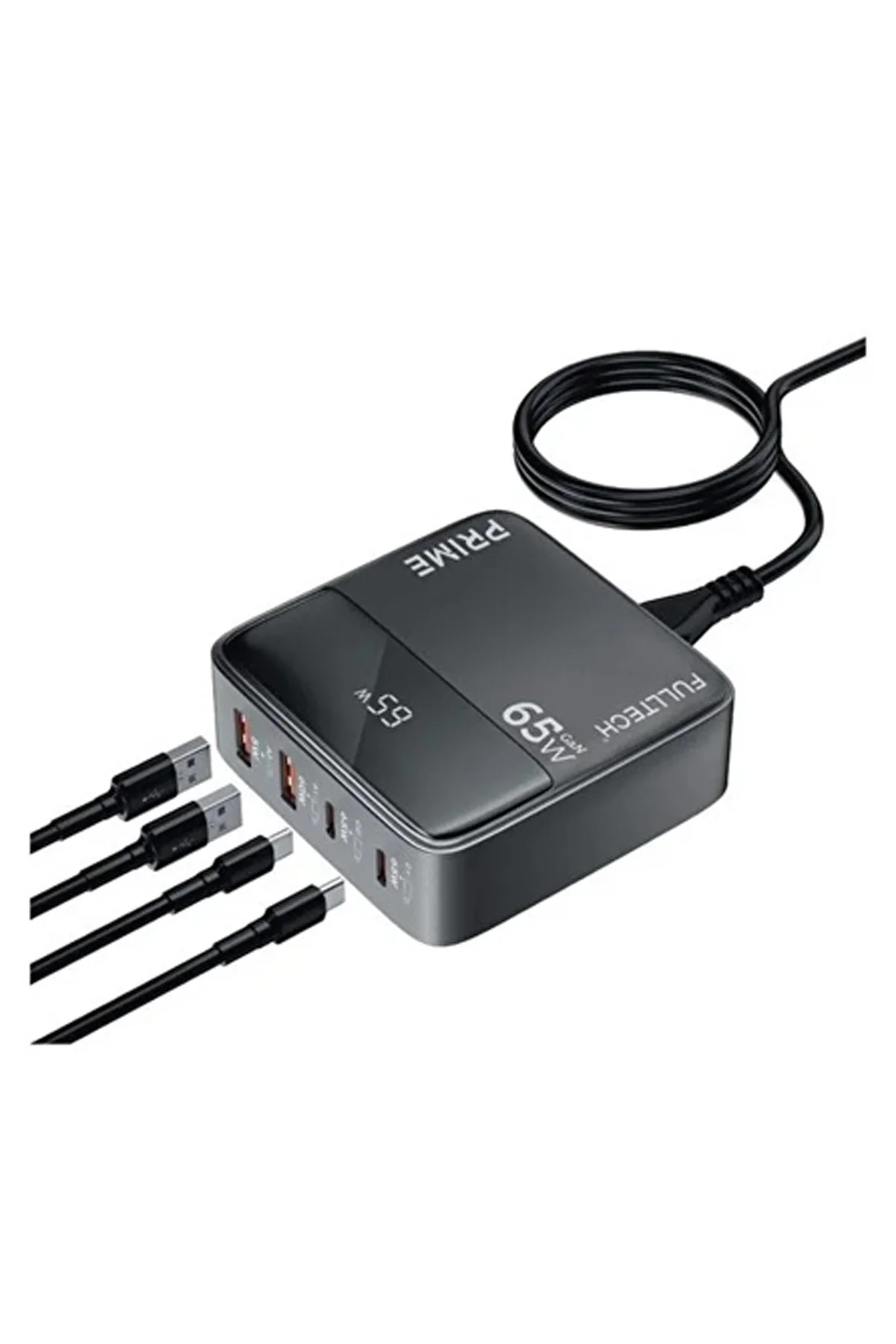 65w Masaüstü 4 Portlu Hızlı Şarj Cihazı İstasyonu 2xusb-a, 2xtype-c Giriş,1,5 Mt. Kablo 65w Masaüstü 4 Portlu Hızlı Şarj Cihazı İstasyonu 2xusb-a, 2xtype-c Giriş,1,5 Mt. Kablo