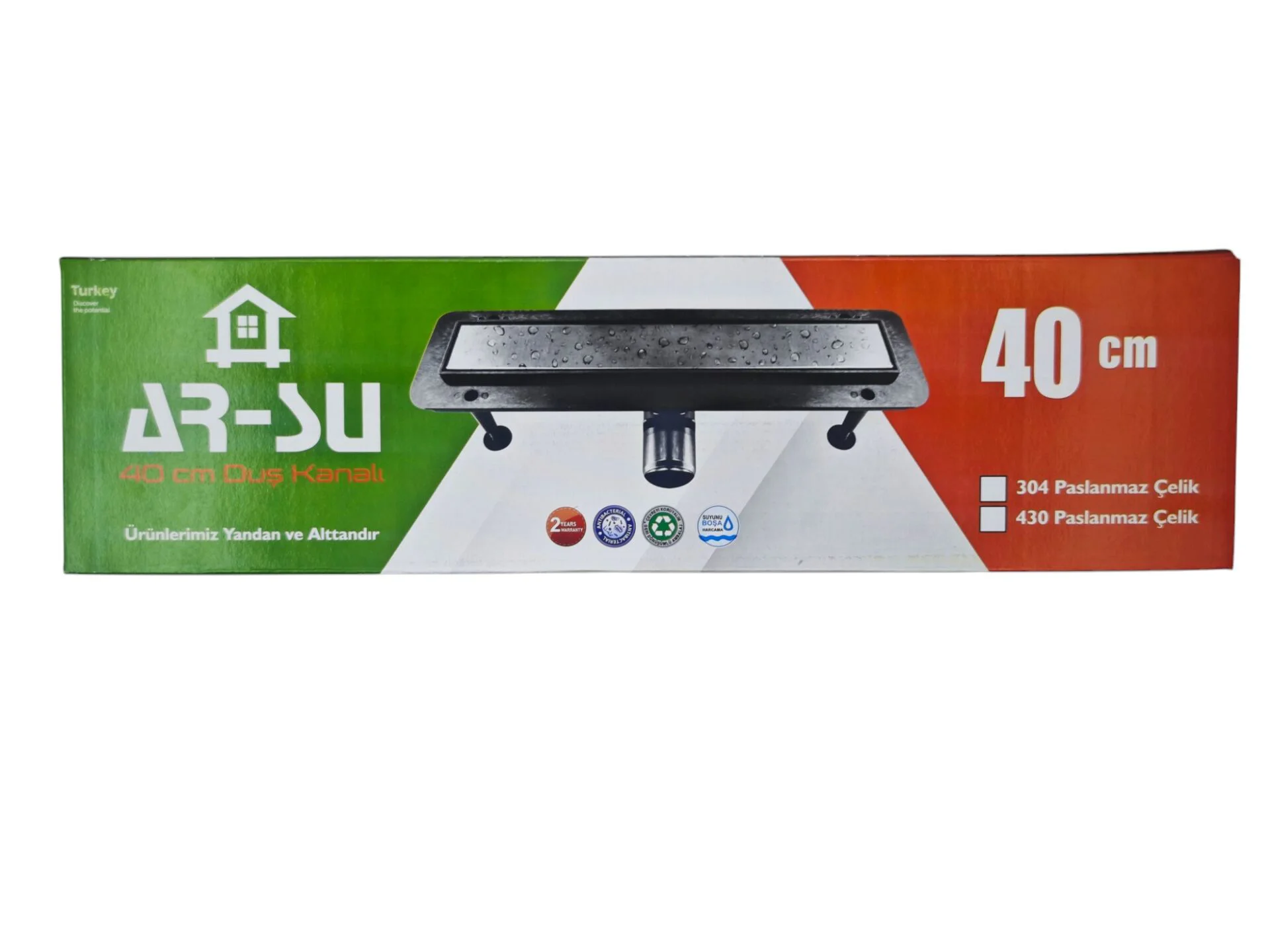 6606   AR-SU Pipe Duş Kanalı 40cm