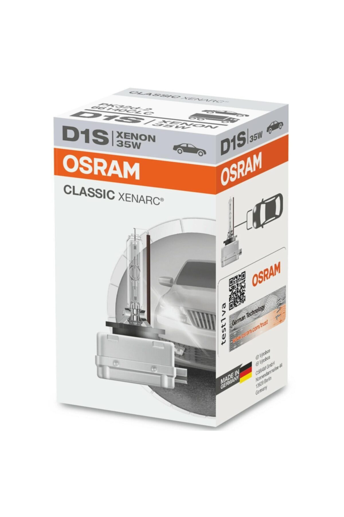 Osram 66140 Xenarc D1s Xenon Far Ampulü 12V 4300K 35W.