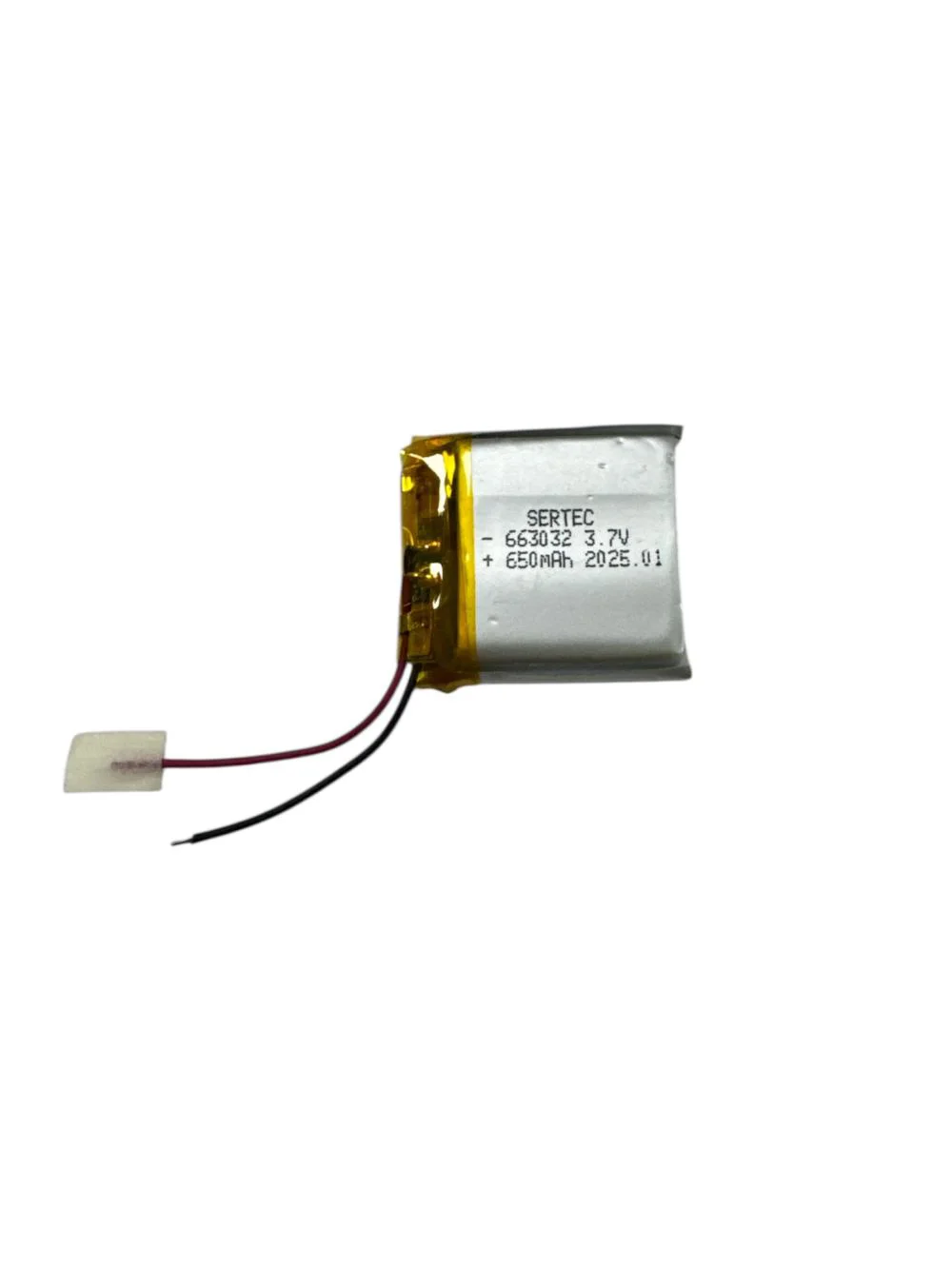 663032 3.7V 650mAh Li-Polymer Pil Devreli/1.5A 663032 3.7V 650mAh Li-Polymer Pil Devreli/1.5A