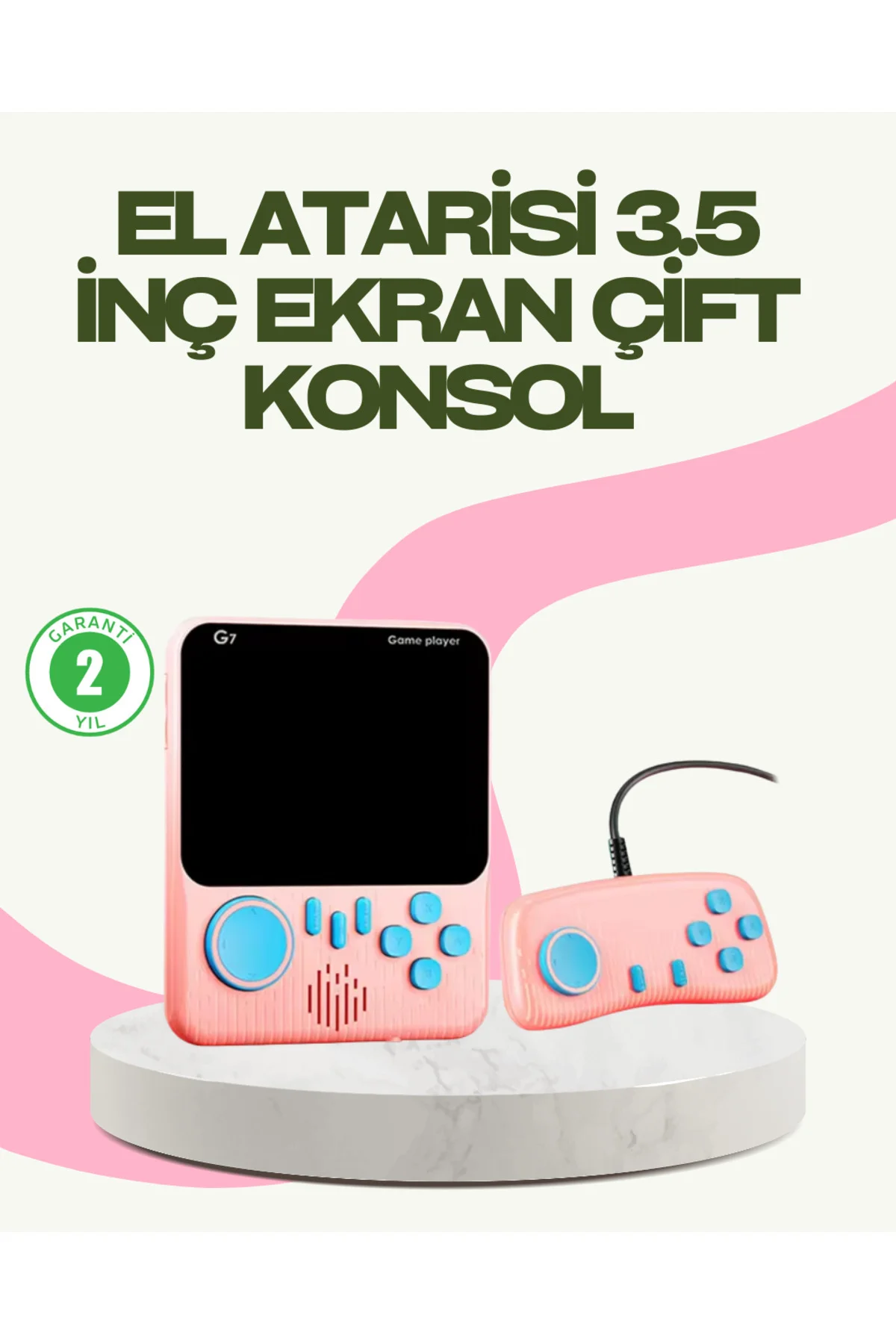 666 Oyunlu Retro Game Console – Tv Ve Çift Gamepad Desteği