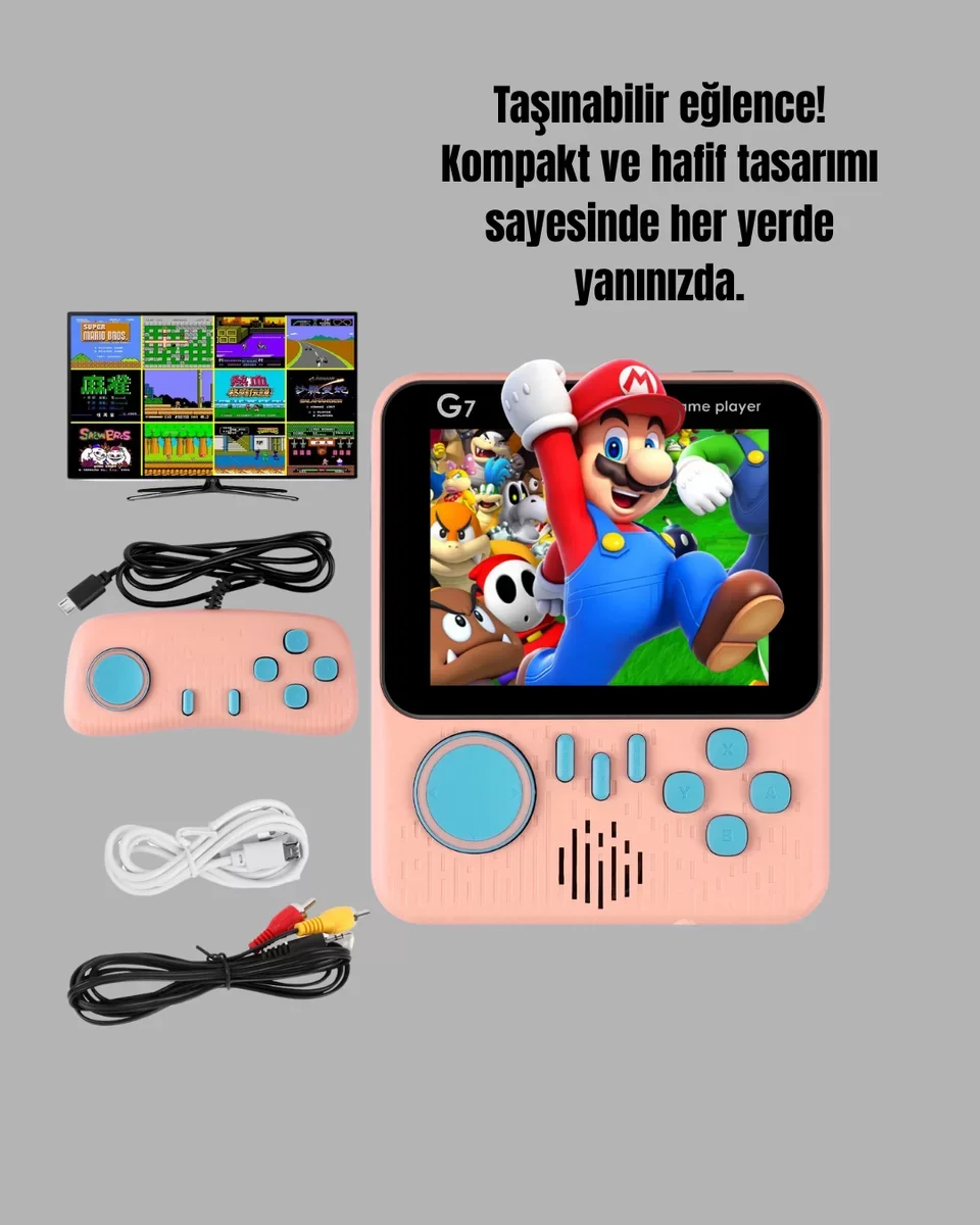 666 Oyunlu Retro Game Console – TV ve Çift Gamepad Desteği ile Nostaljik Maceraların Keyfini Çıkarın